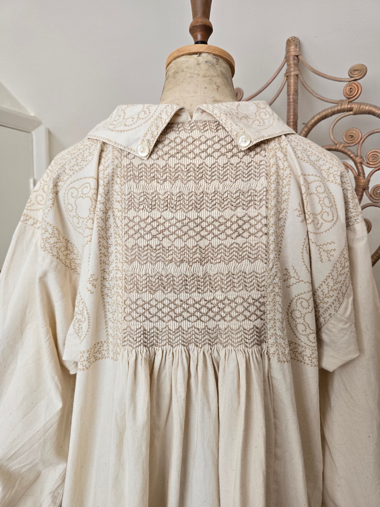 Vintage Clothkits shirring smock dress