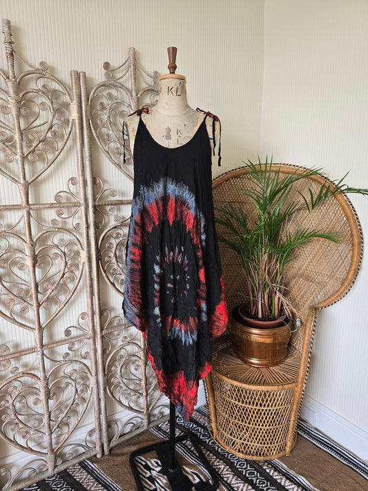 Vintage tie dye sun dress