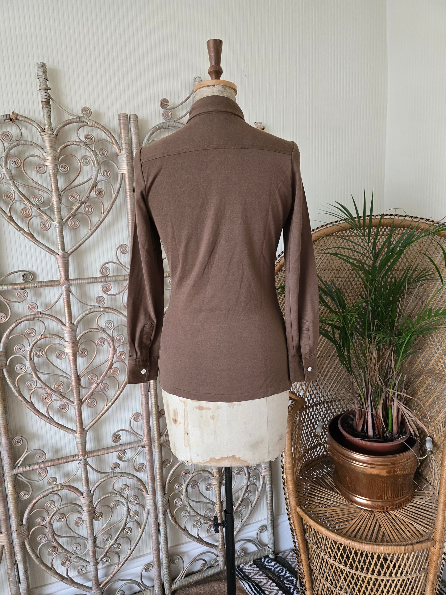 Vintage brown blouse