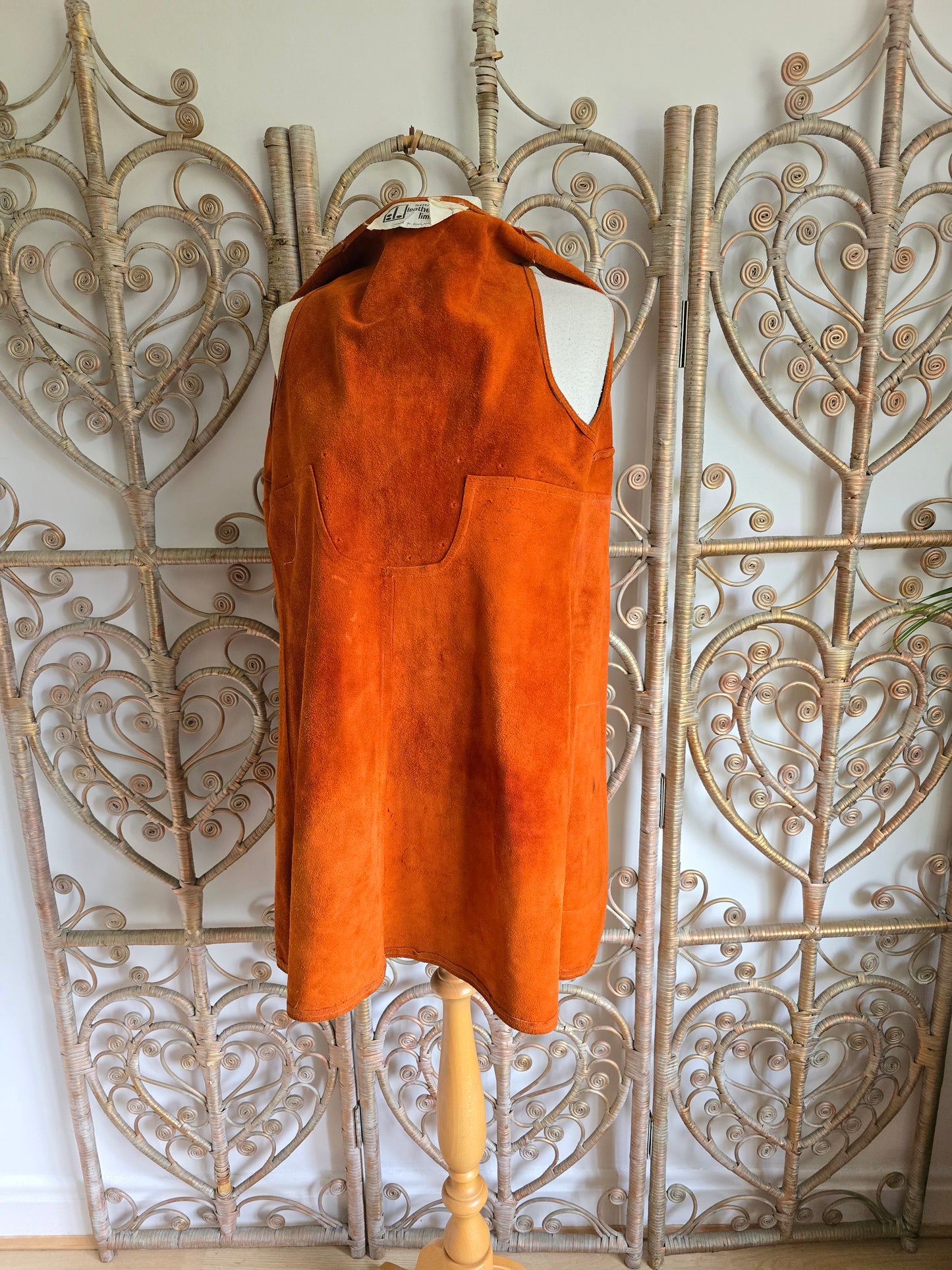 Vintage 70s suede dress