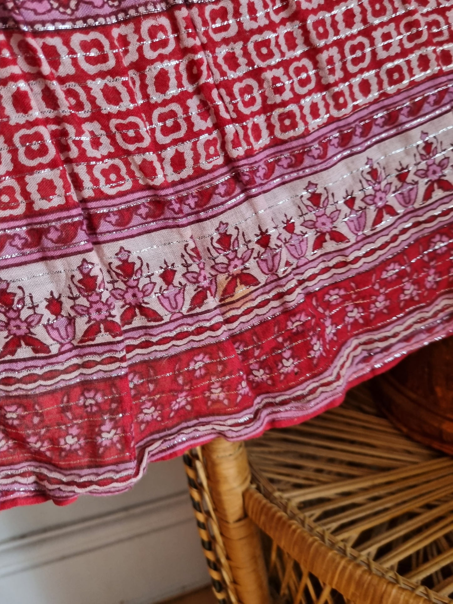 Vintage Indian midi skirt