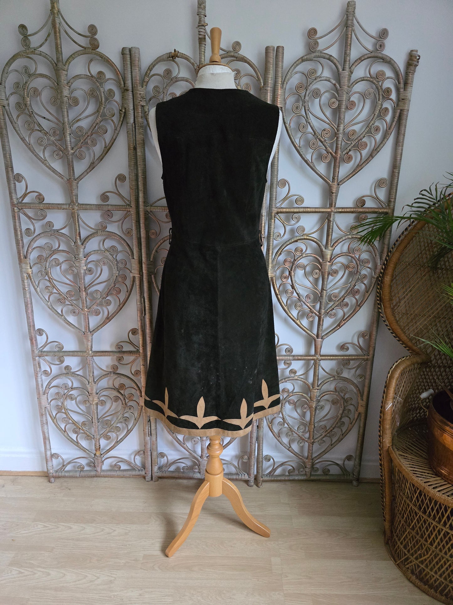 Vintage 70s suede dress