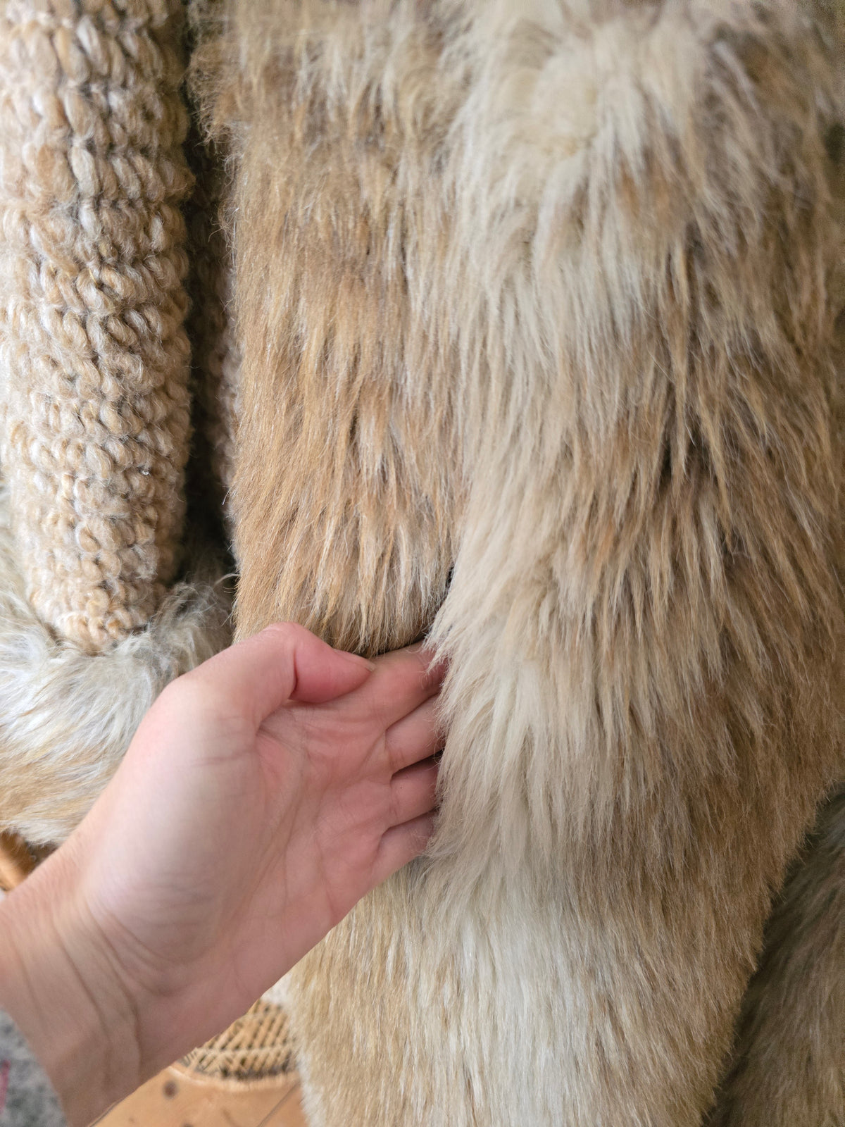 Vintage faux fur coat