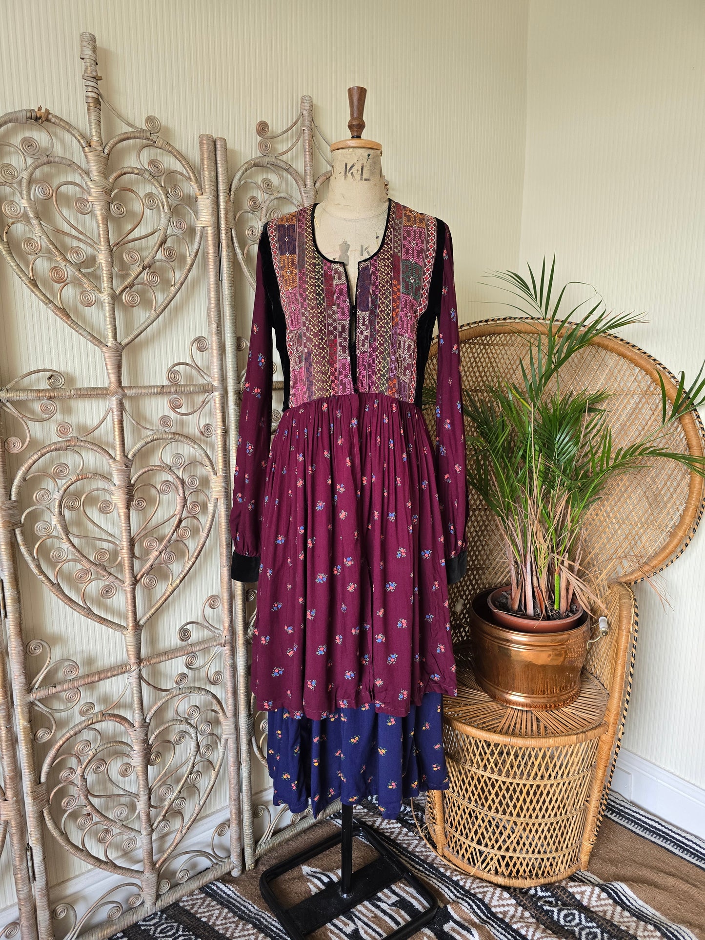Vintage embroidered dress