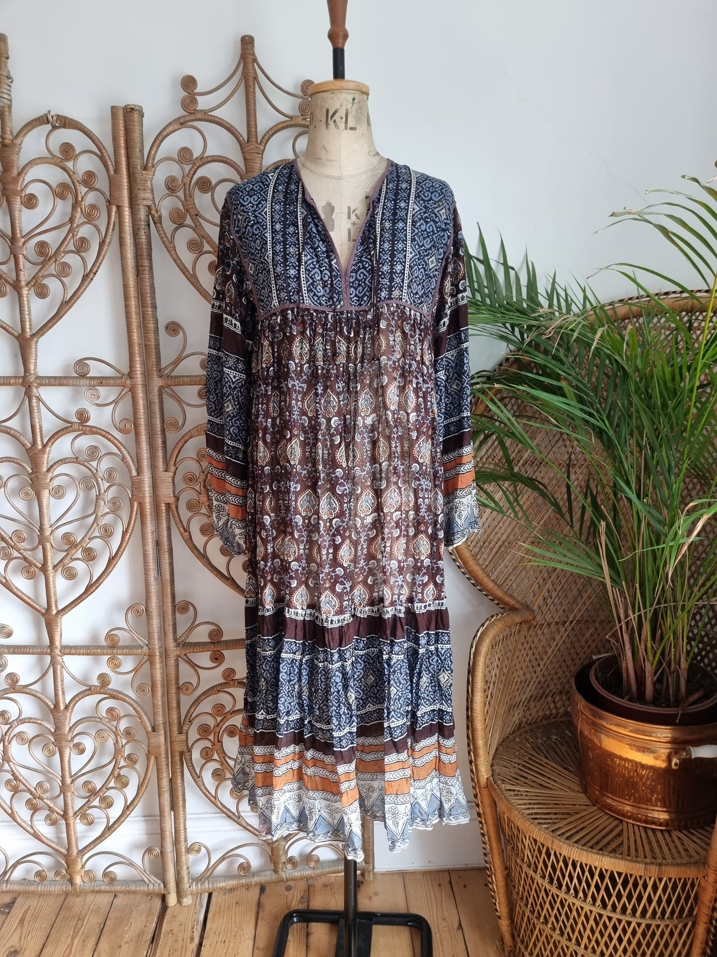 Vintage Adini Indian 70s dress