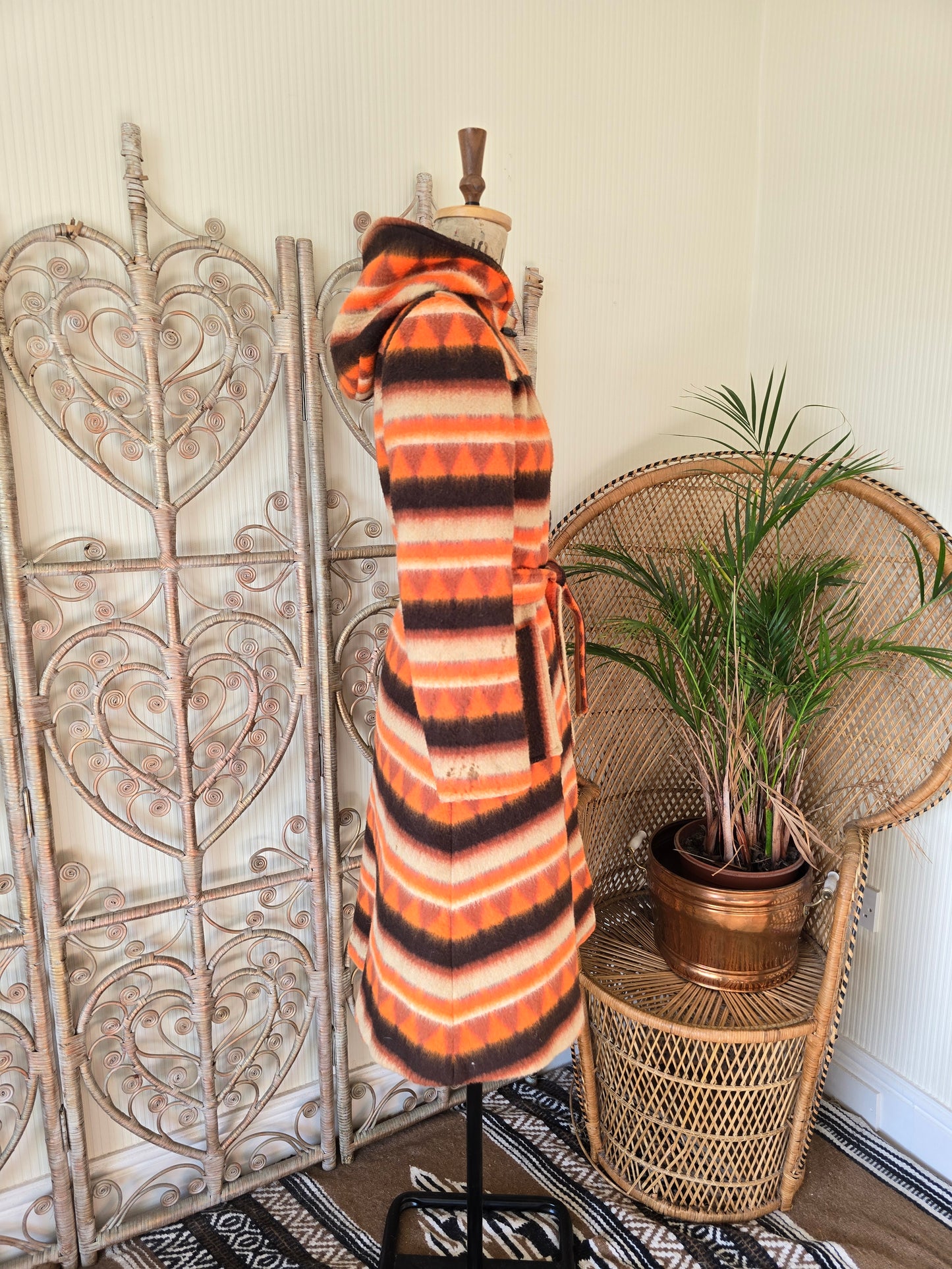 Vintage blanket 70s coat