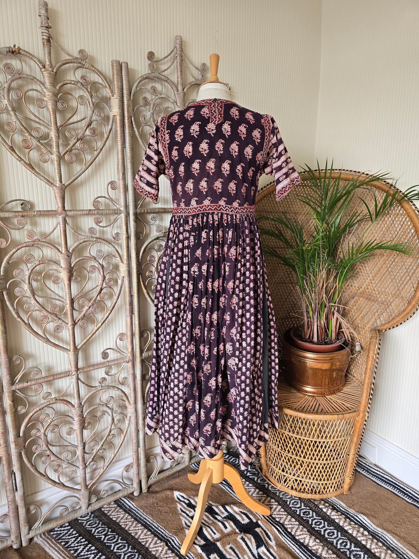Vintage Anokhi Indian 70s dress