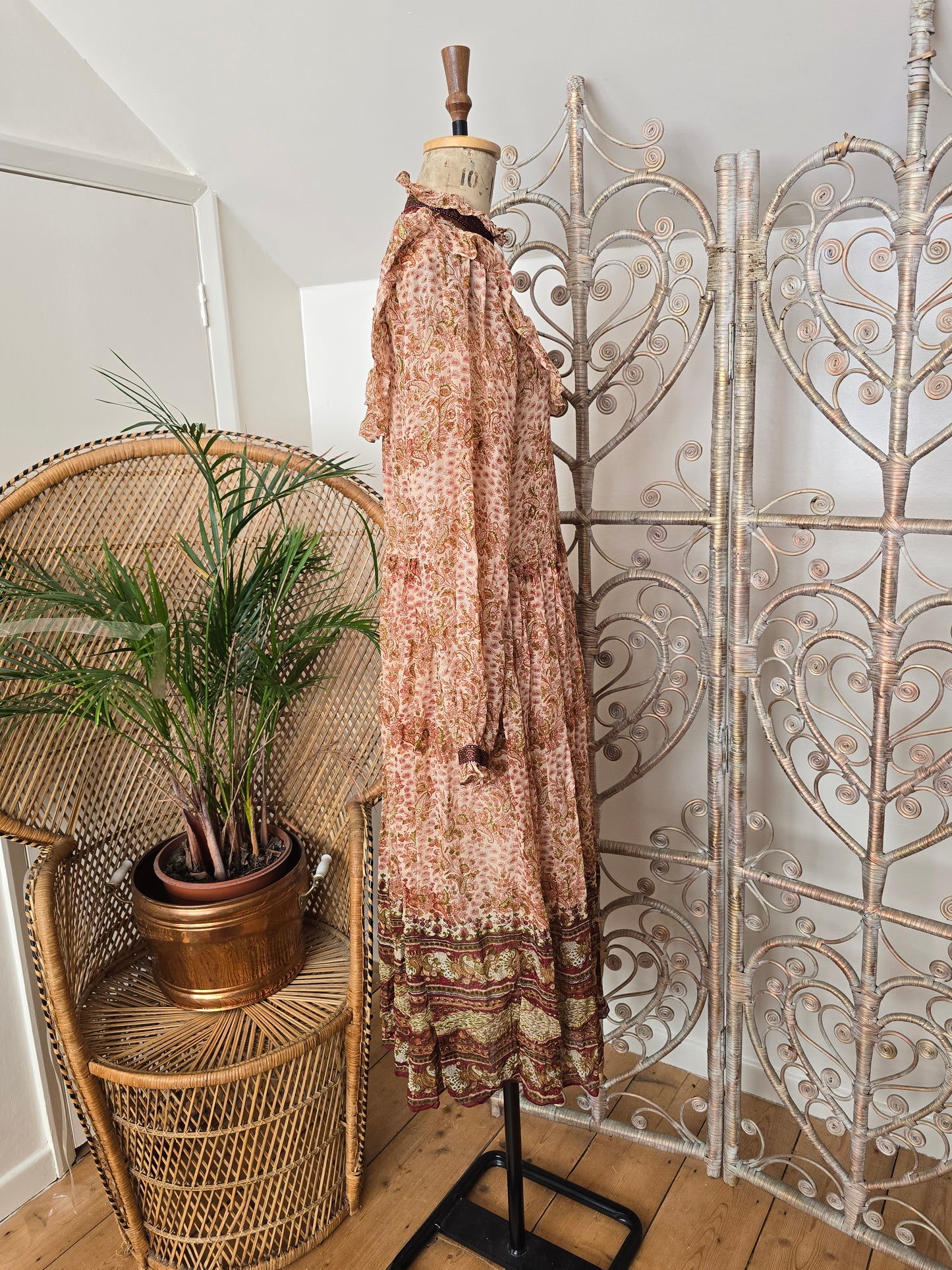 Vintage silk Indian dress