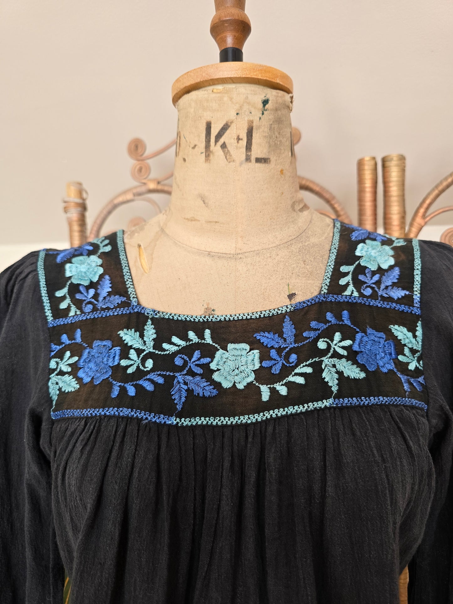 Vintage cheesecloth cotton blouse