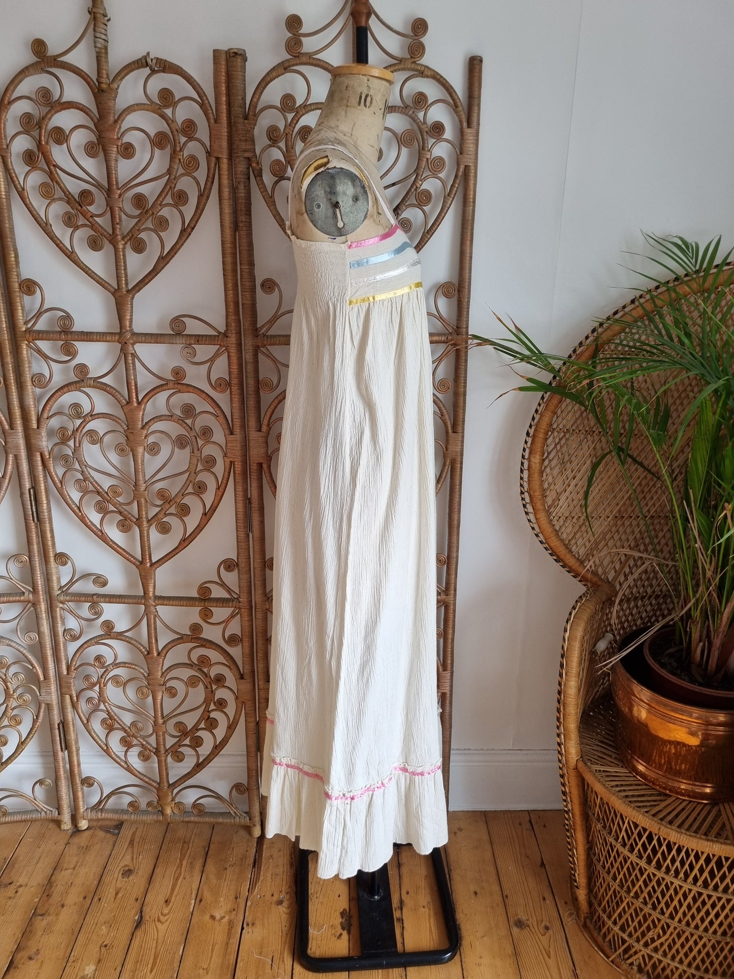 Vintage cheesecloth dress XS S