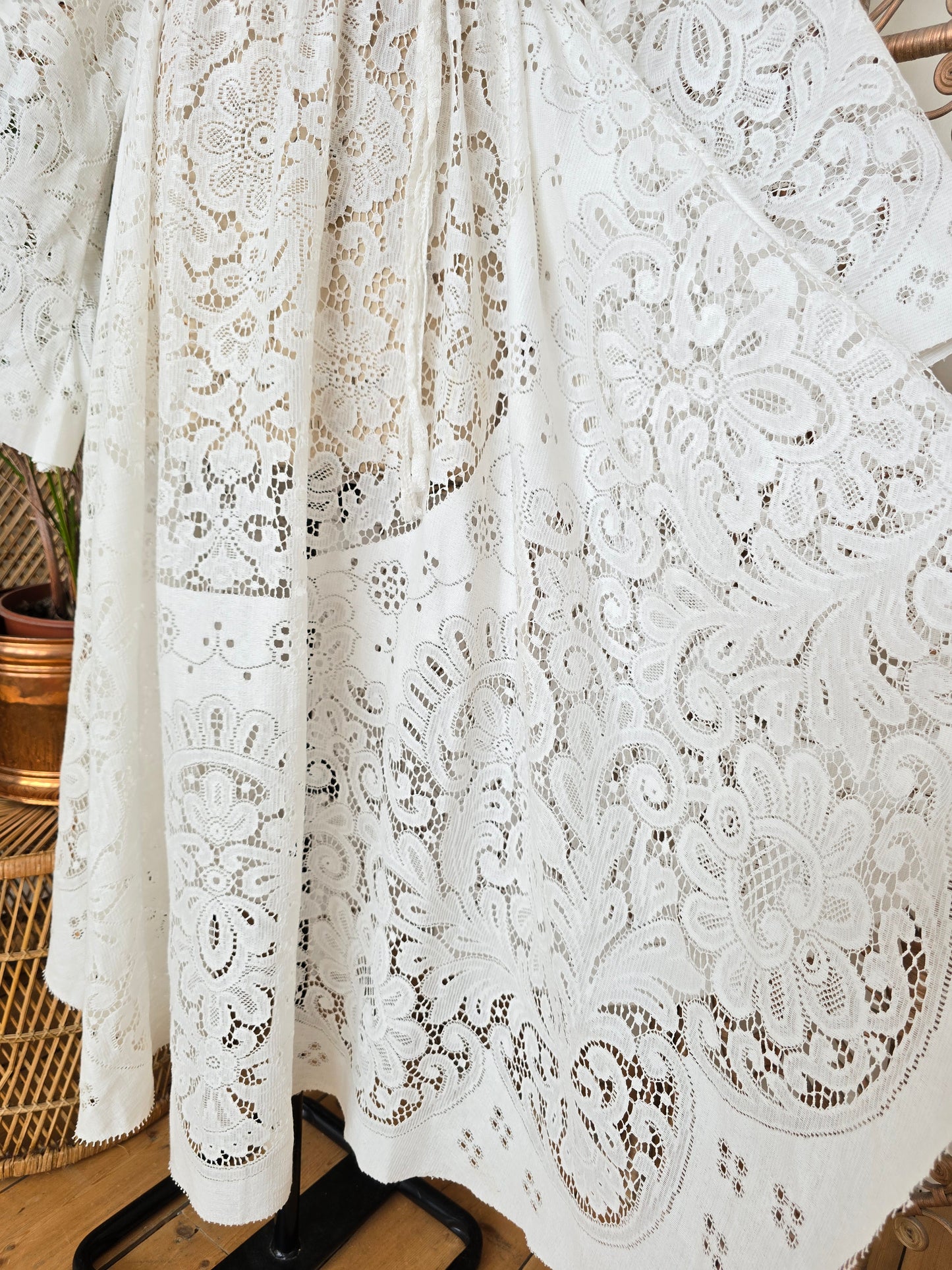 Vintage lace maxi dress