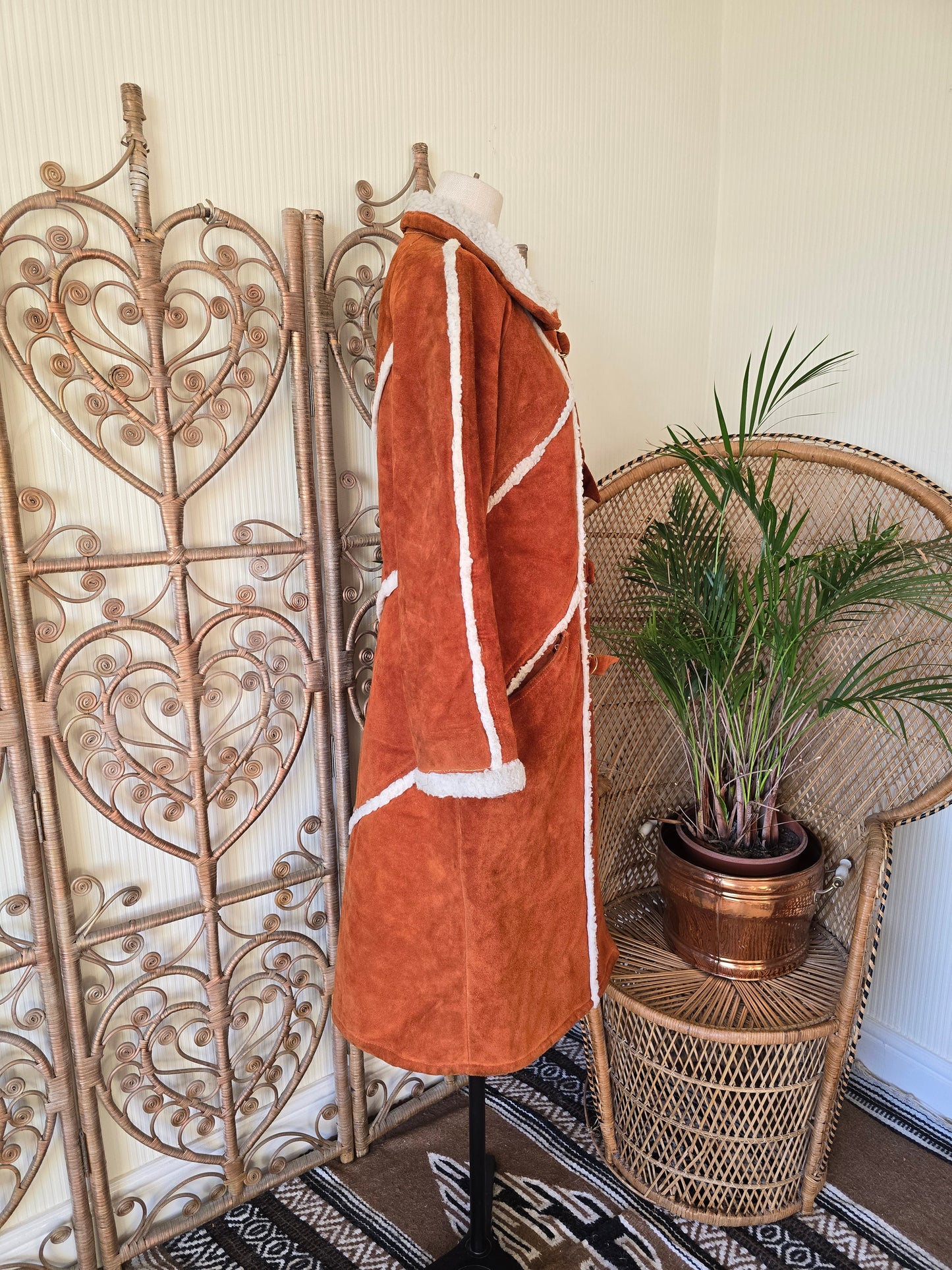 Vintage suede coat M