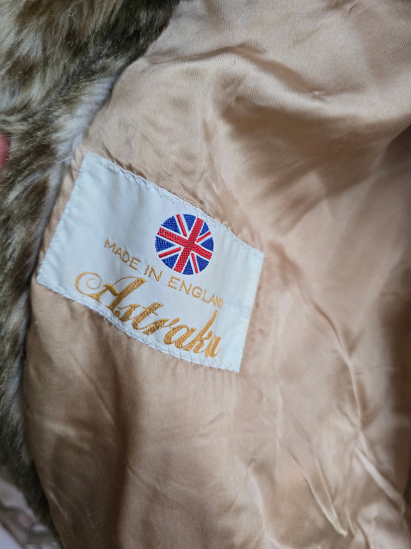 Vintage Astraka faux fur coat