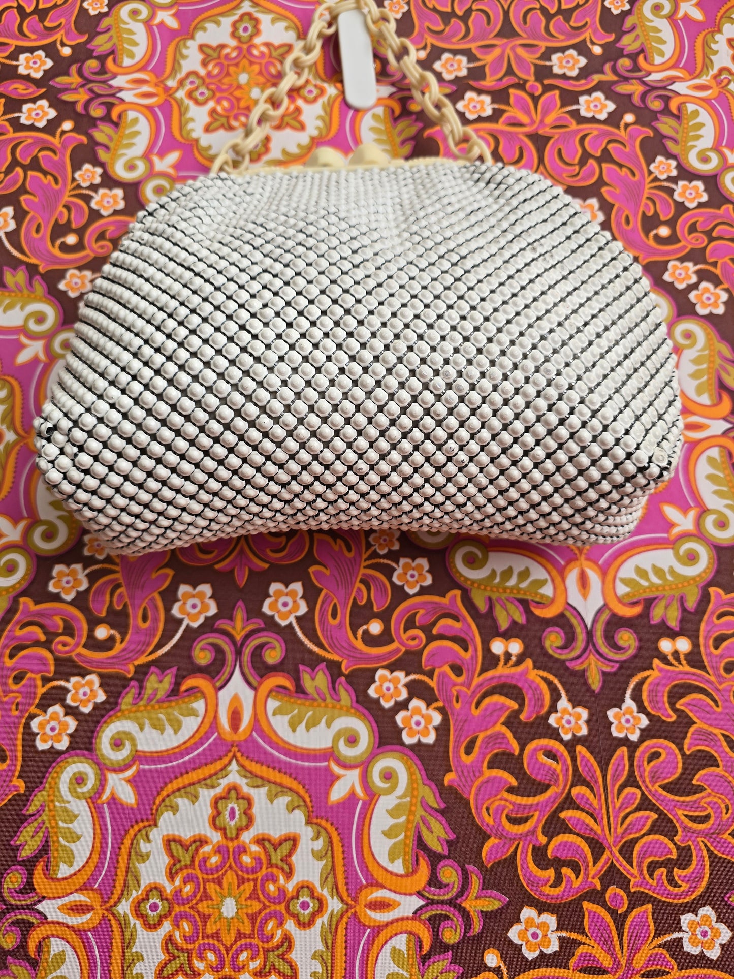 Vintage Oroton chain mail purse bag