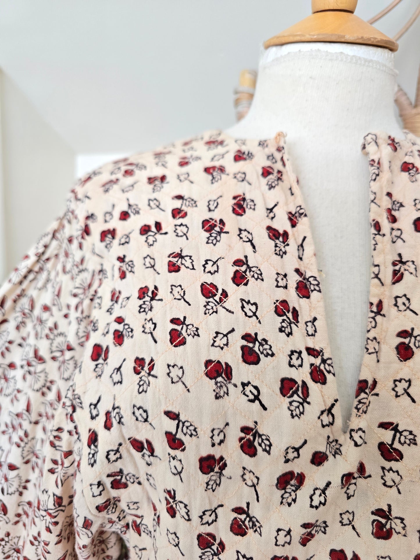 Vintage Anmol indian print 70s maxi dress