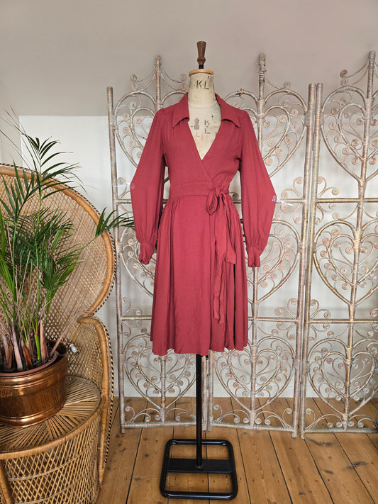 Vintage Ossie Clark 70s dress with flaws
