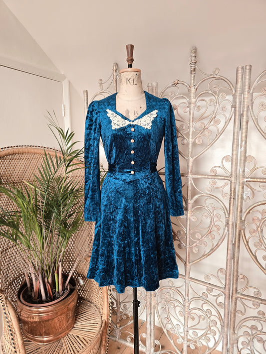 Vintage Peggy Lane 60s velvet dress