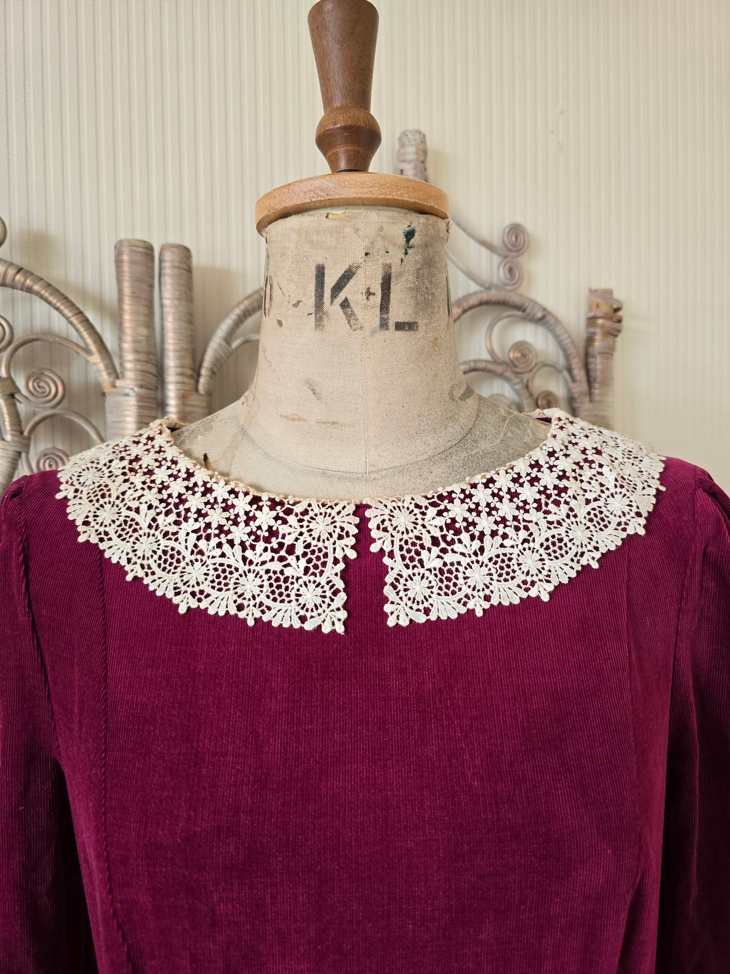 Vintage needlecord Laura Ashley dress