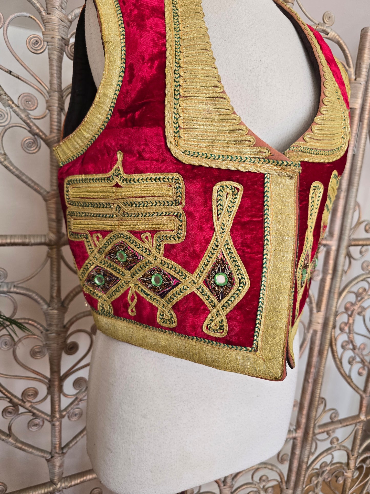 Vintage Turkish velvet waistcoat