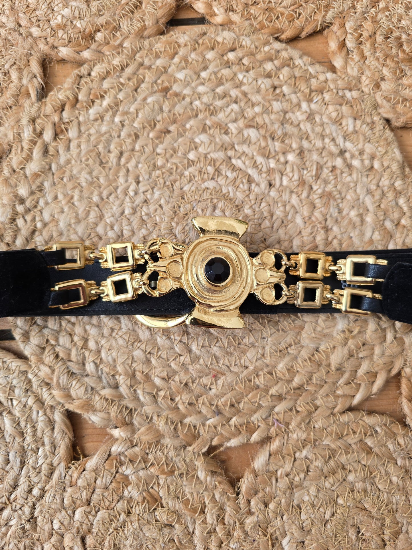 Vintage gold waist belt