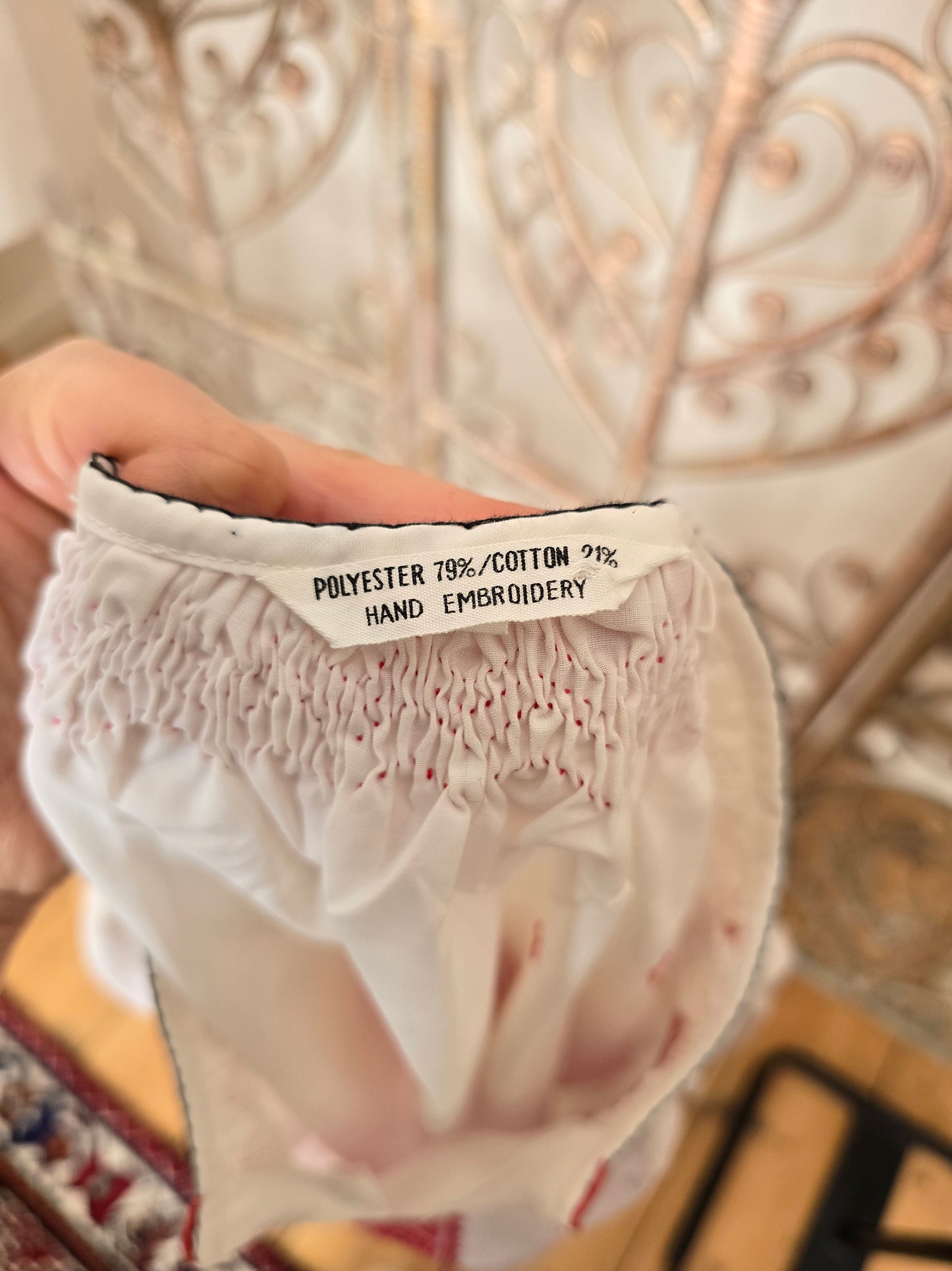 Vintage Romanian embroidered blouse