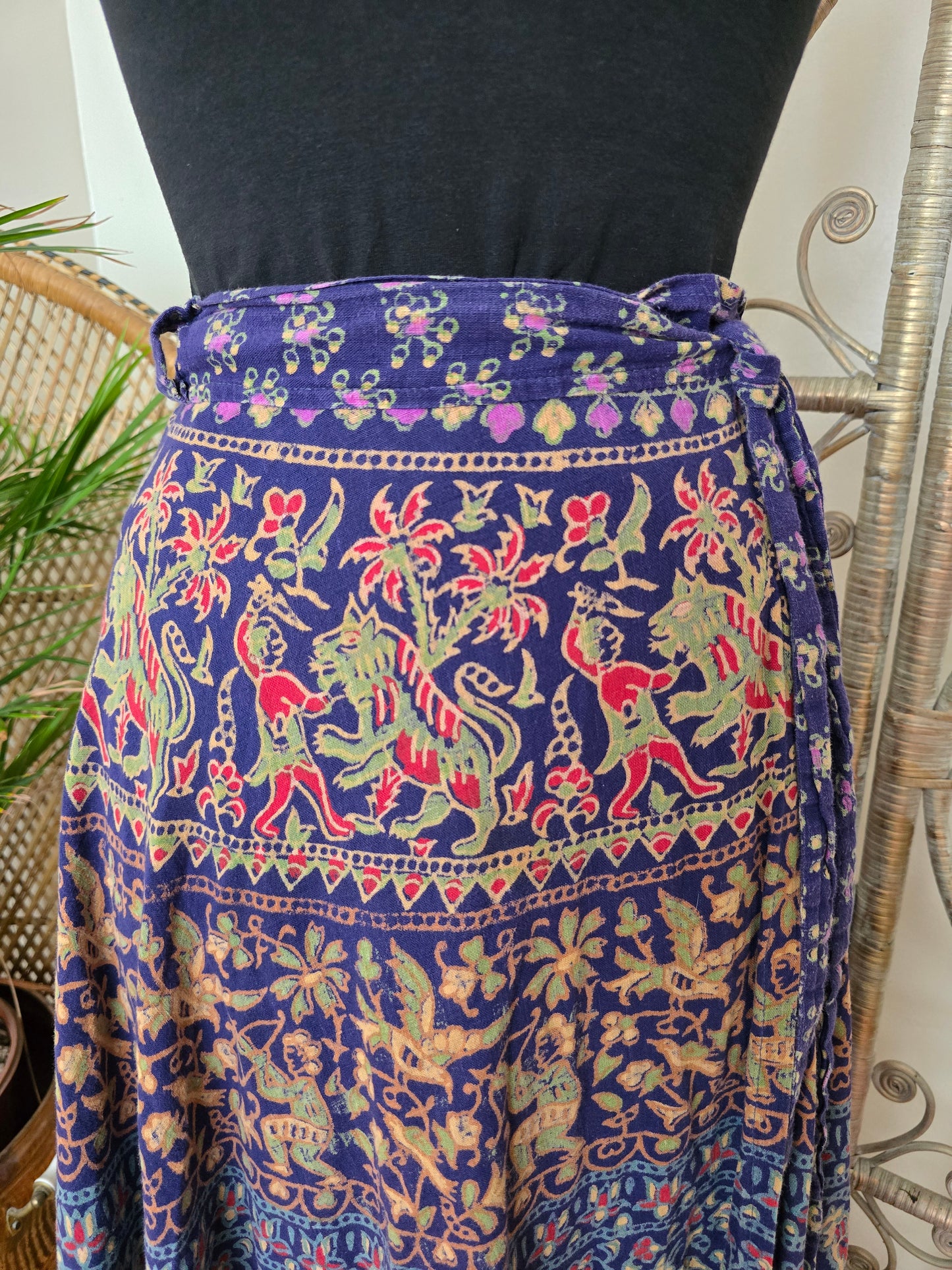 Vintage india Imports of Rhode Islands Indian maxi skirt