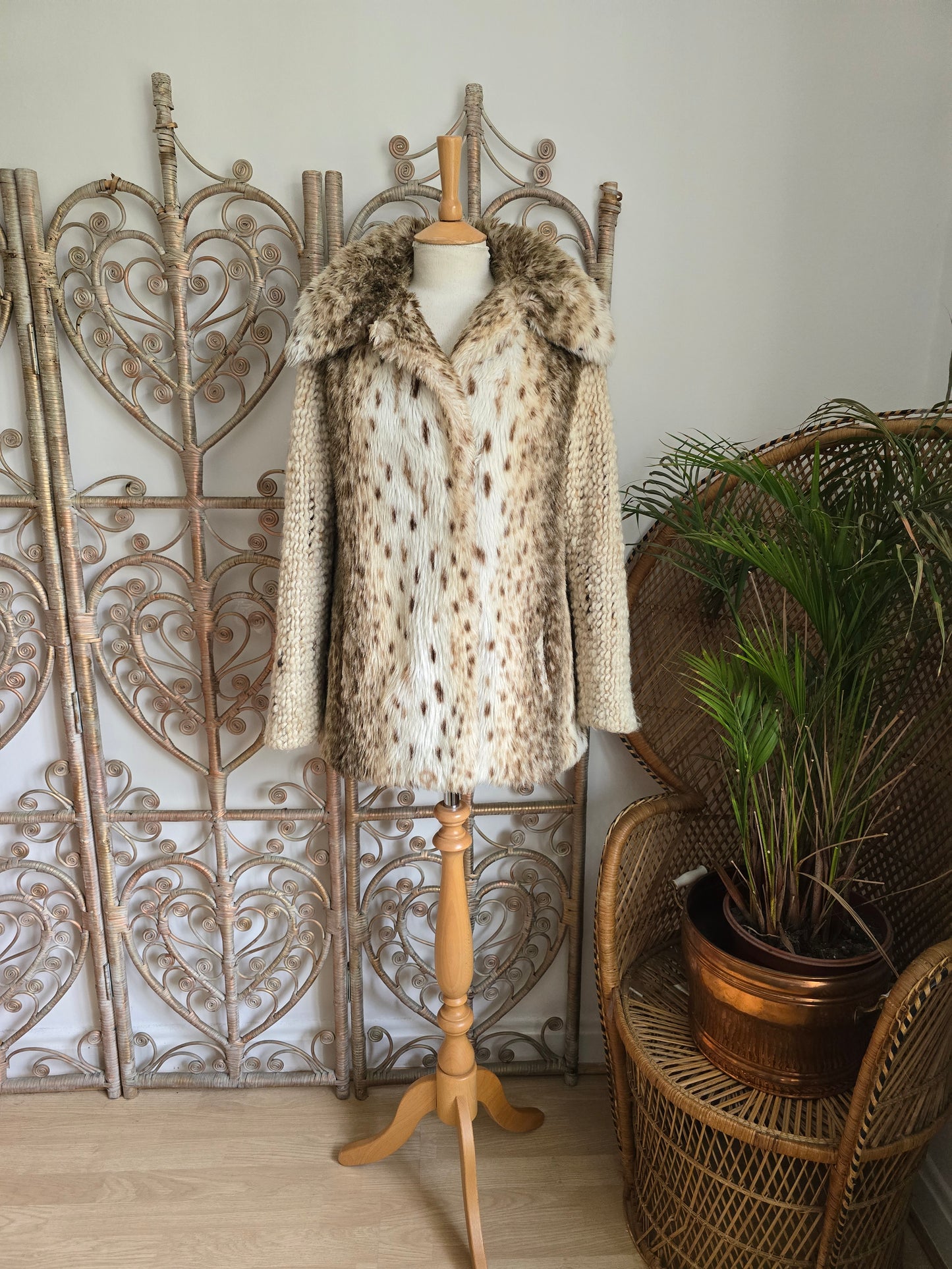 Vintage Astraka faux fur coat