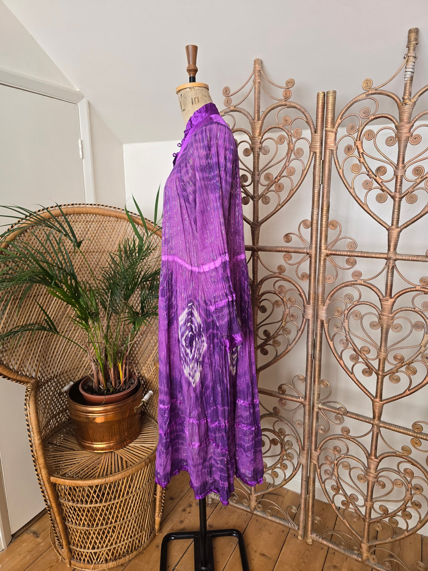 Vintage Indian tie dye dress