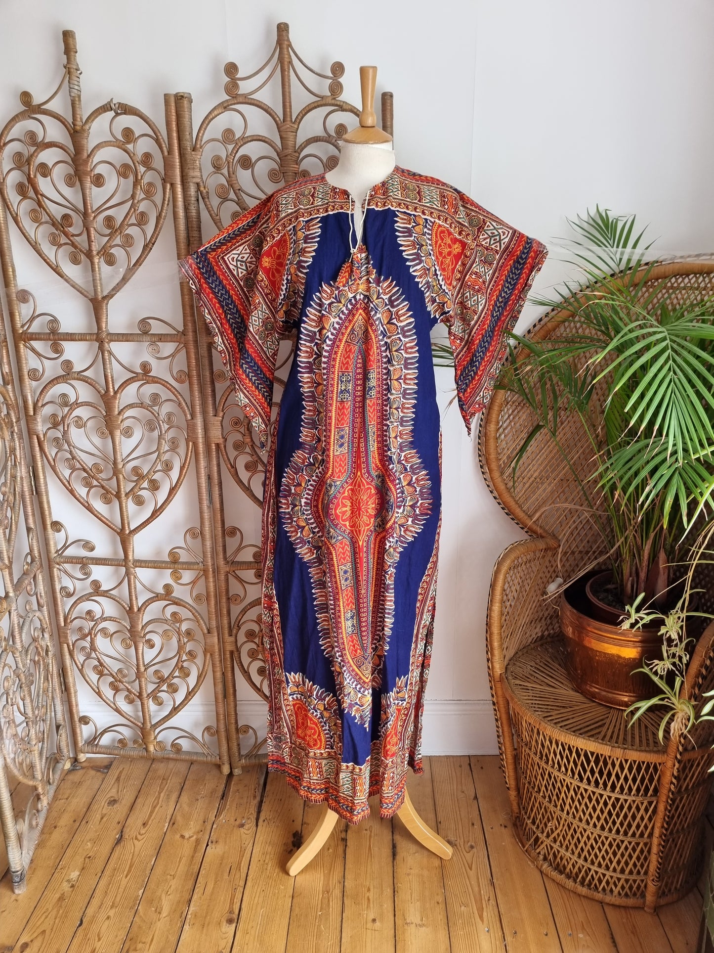 Vintage kaftan dashiki dress