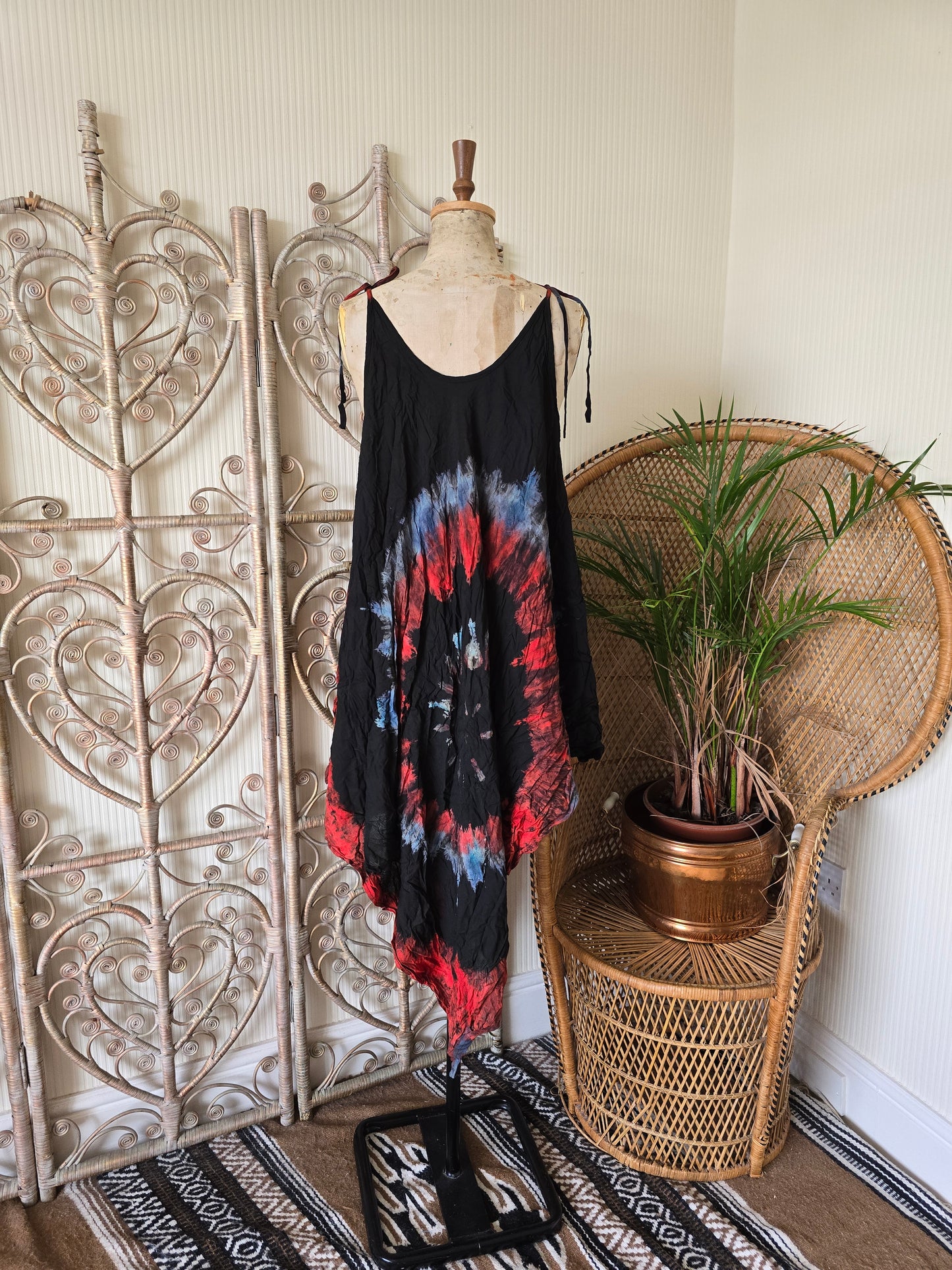 Vintage tie dye sun dress