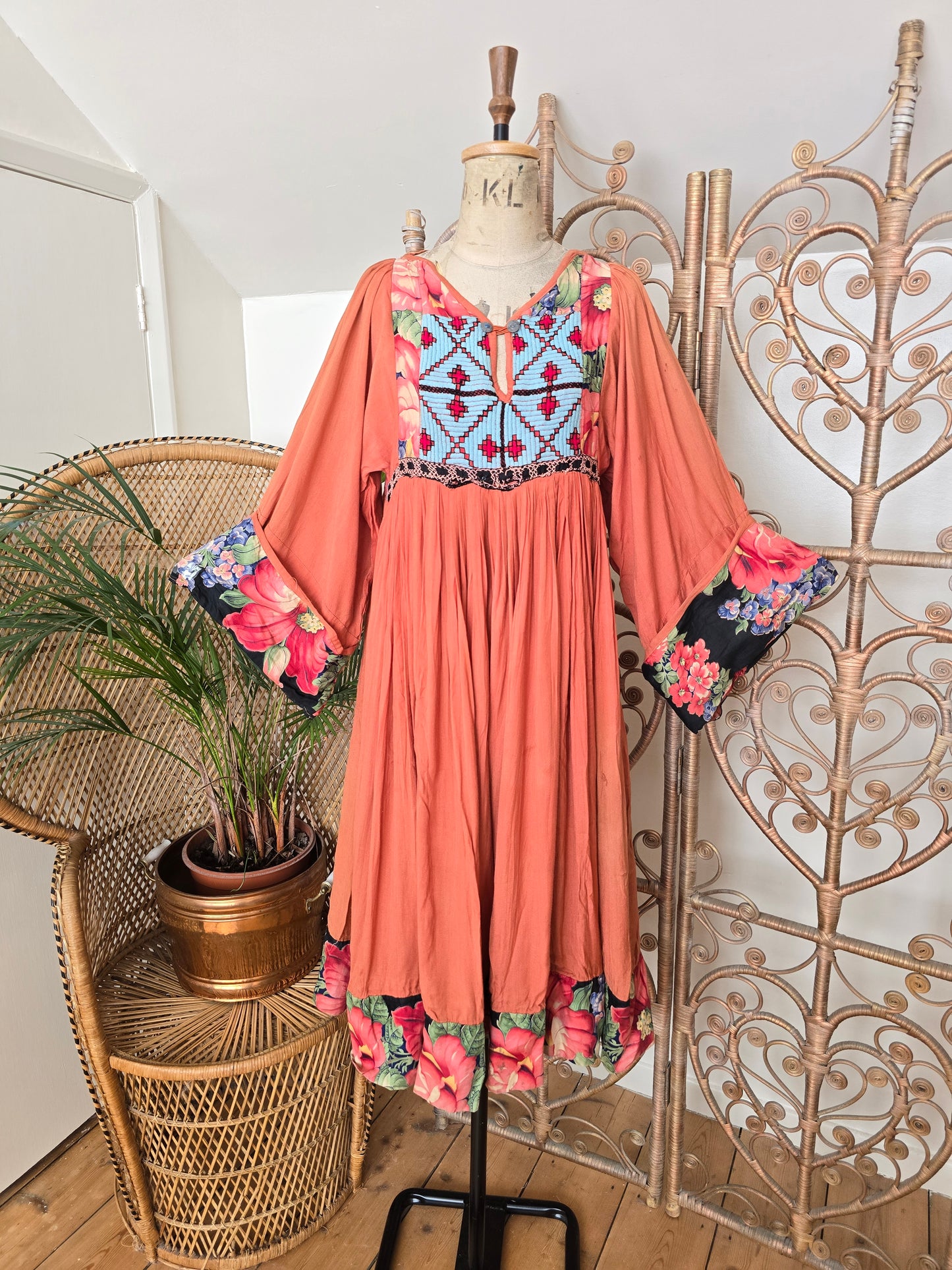 Vintage embroidered Afghan dress