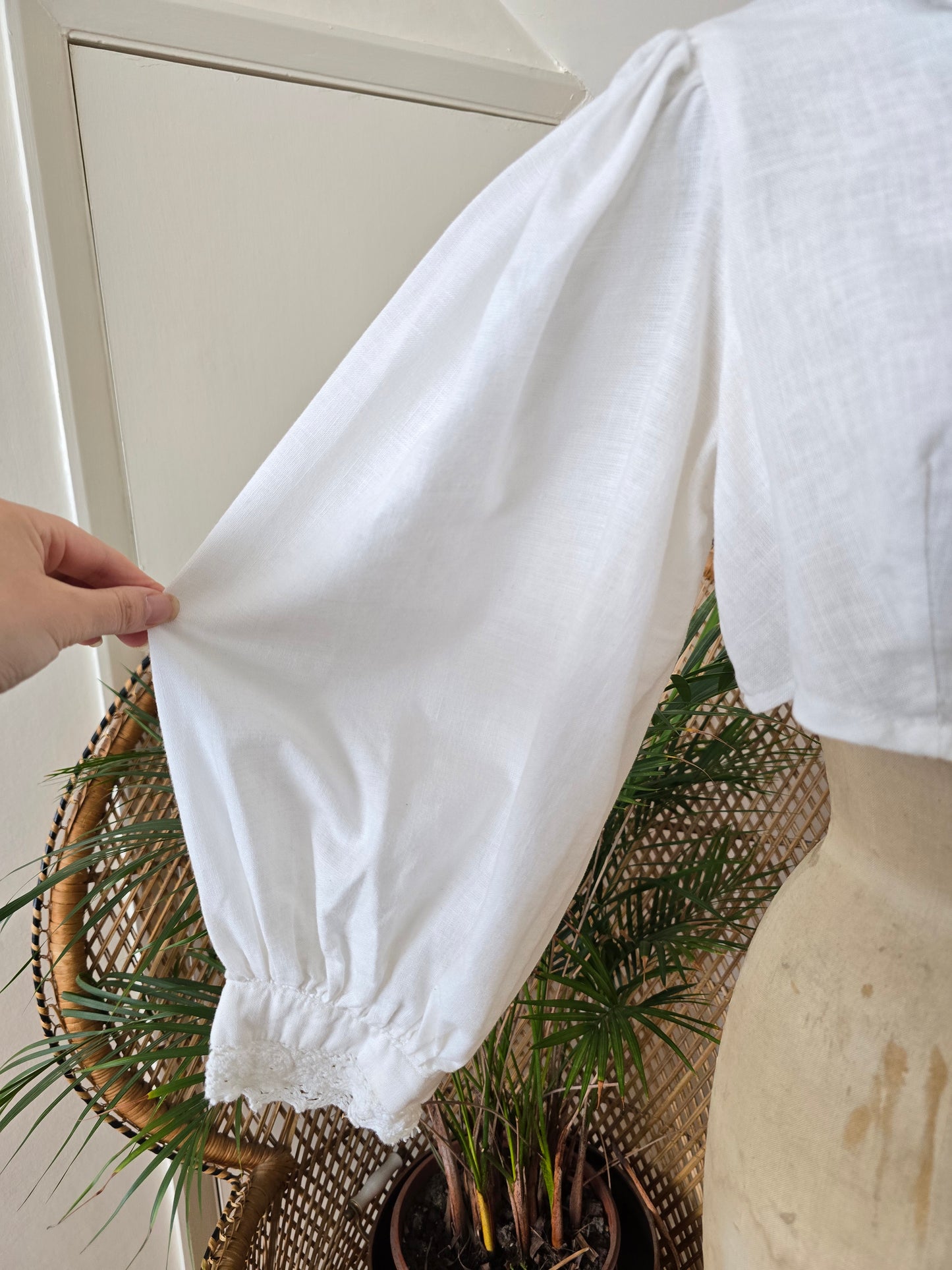 Vintage crop blouse