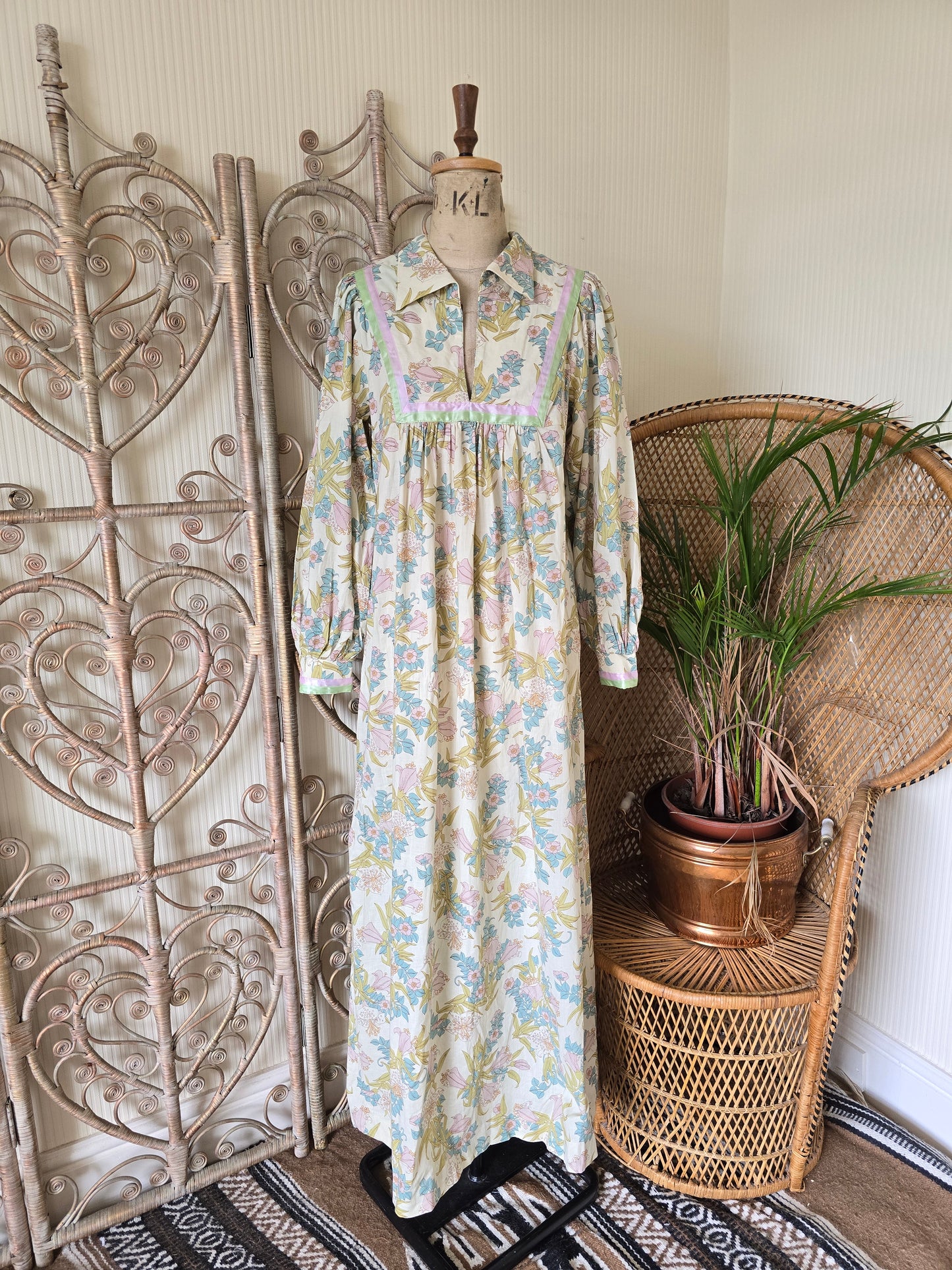 Vintage 70s Samuel Sherman maxi dress