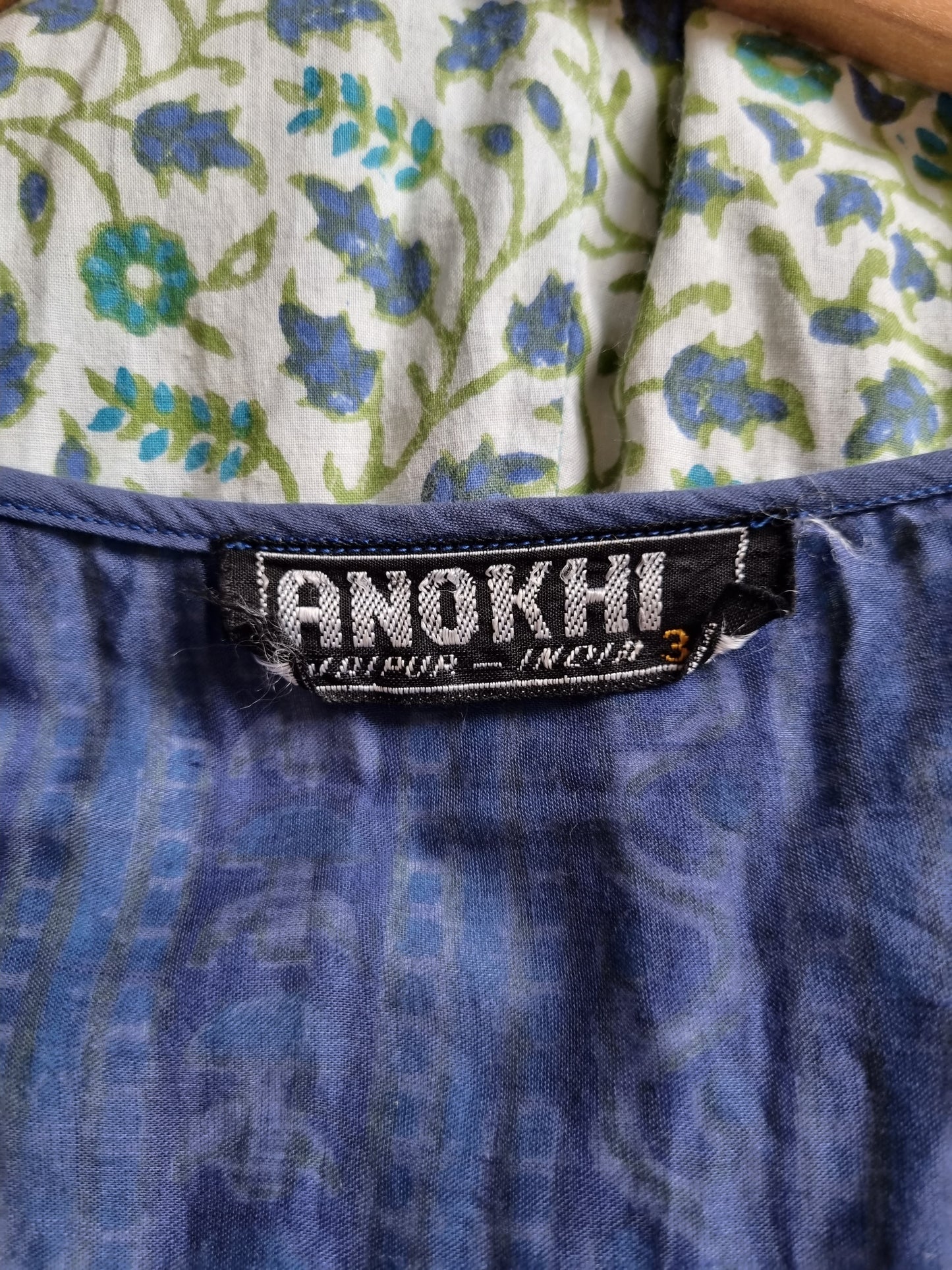 Vintage Anokhi Indian maxi dress S