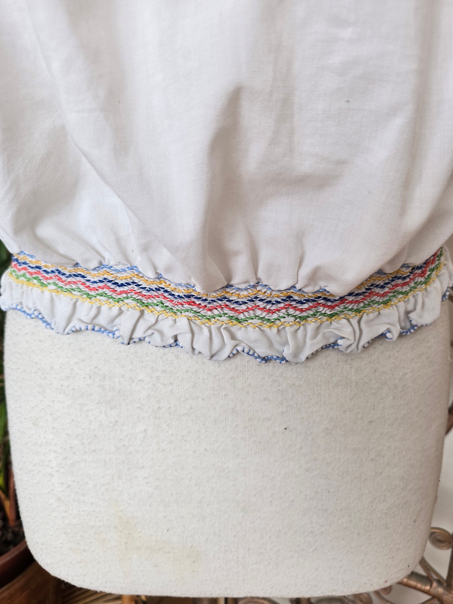 Vintage Hungarian embroidered blouse