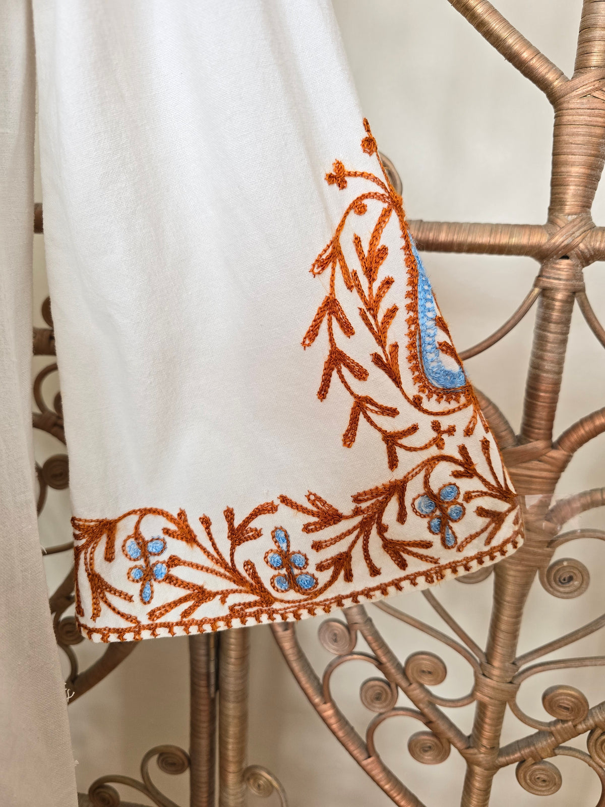 Vintage embroidered kaftan dress
