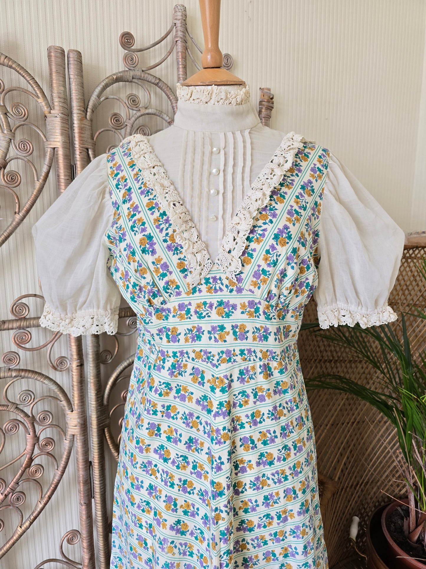 Vintage 70s Samuel Sherman maxi dress