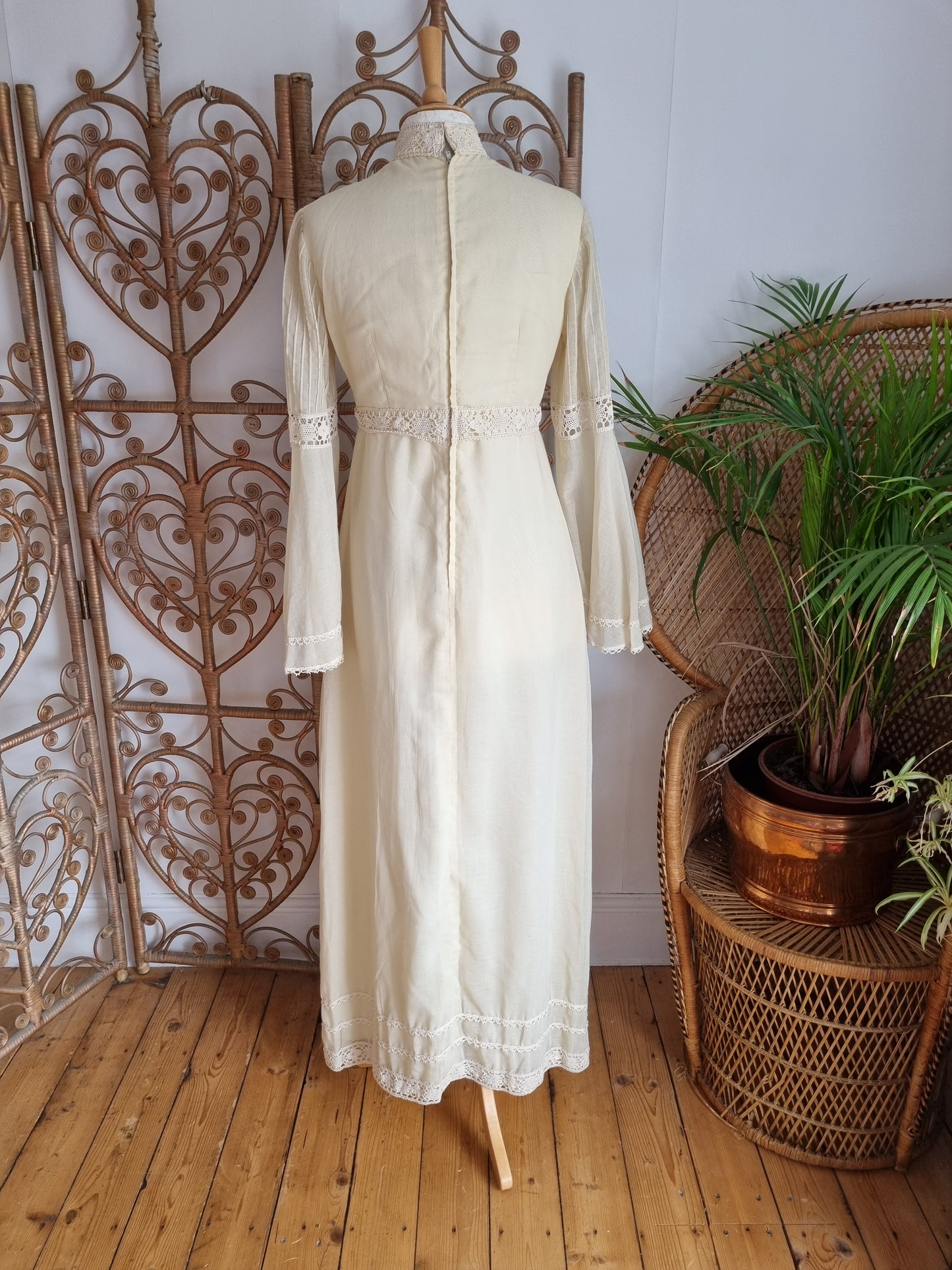 Vintage crochet maxi dress