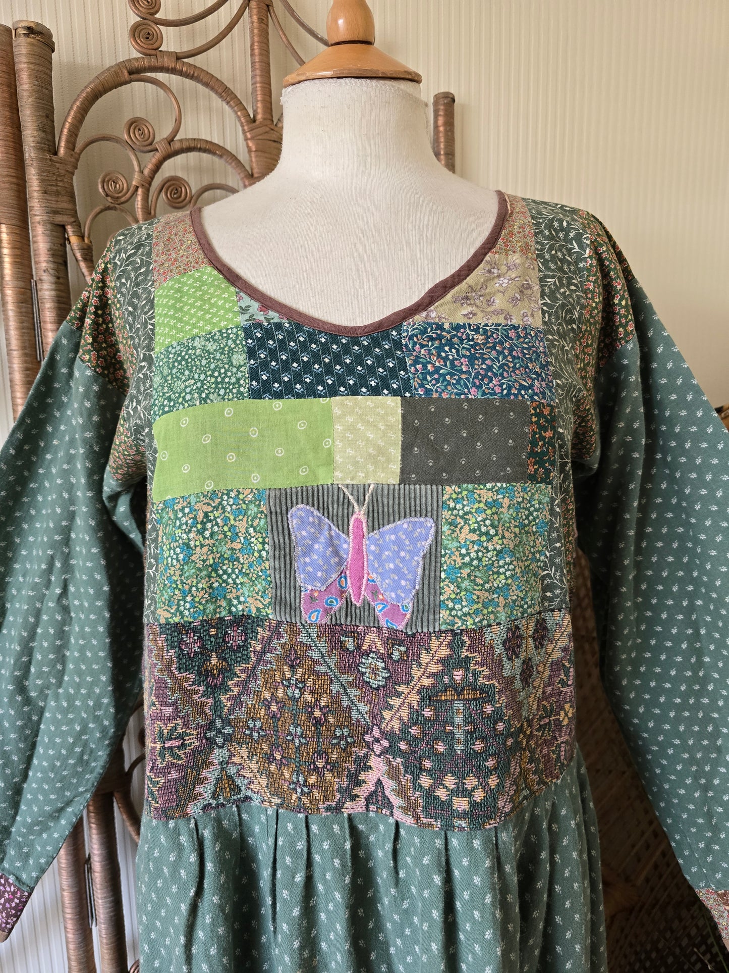 Vintage patchwork dress