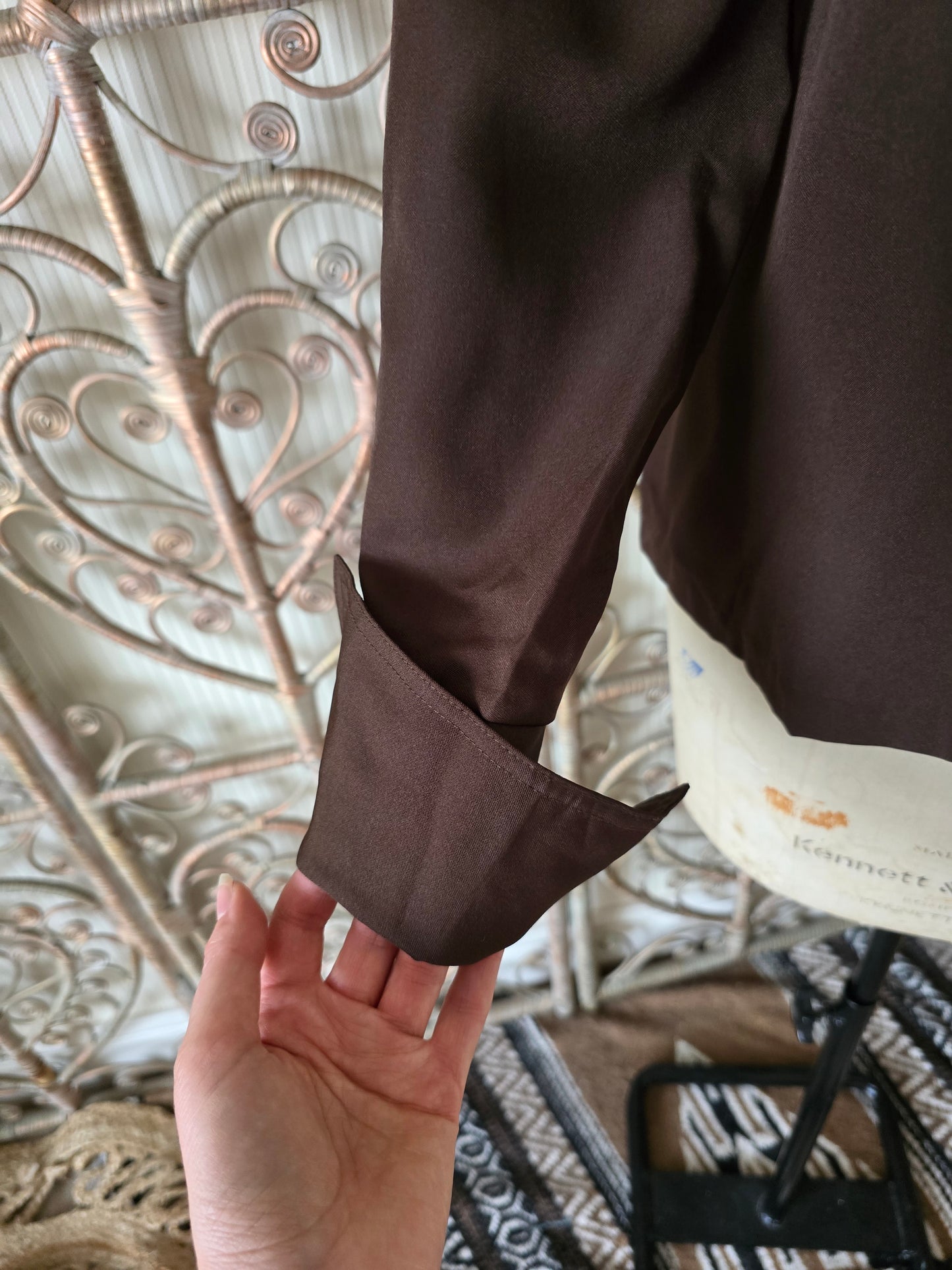Vintage brown blouse