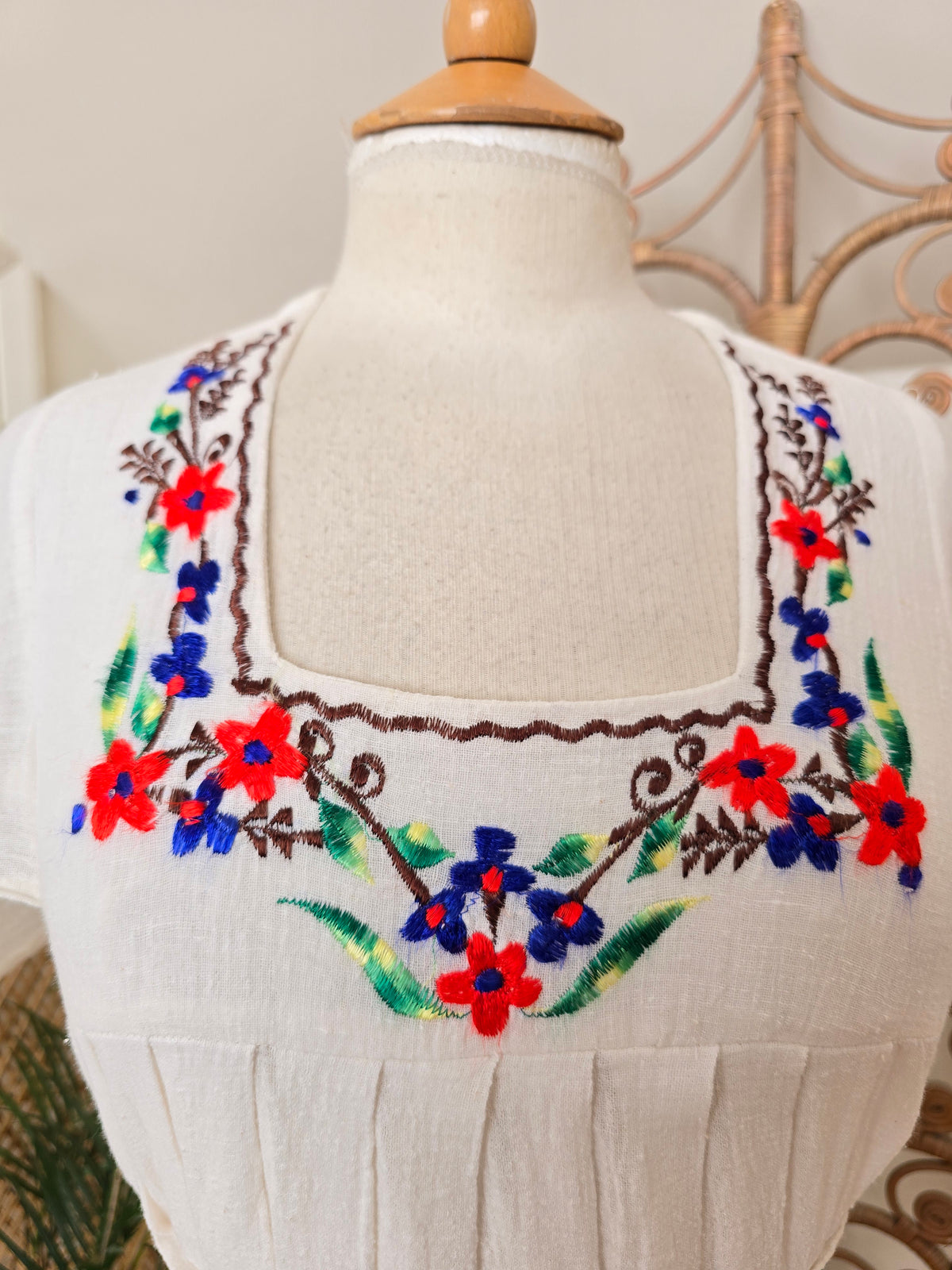 Vintage cheesecloth cotton blouse