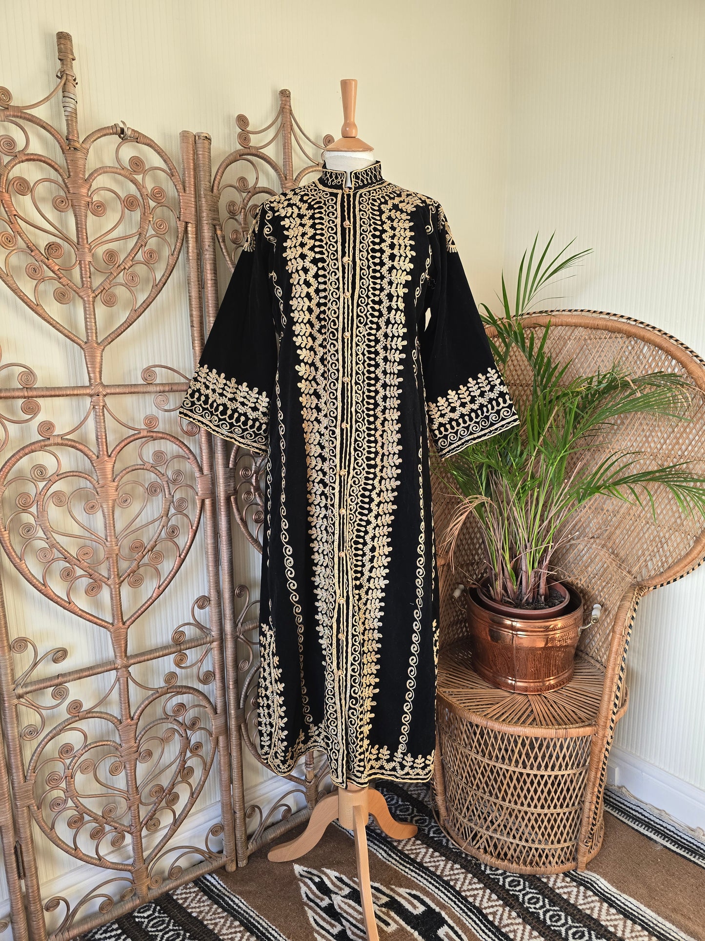 Vintage black velvet jacket