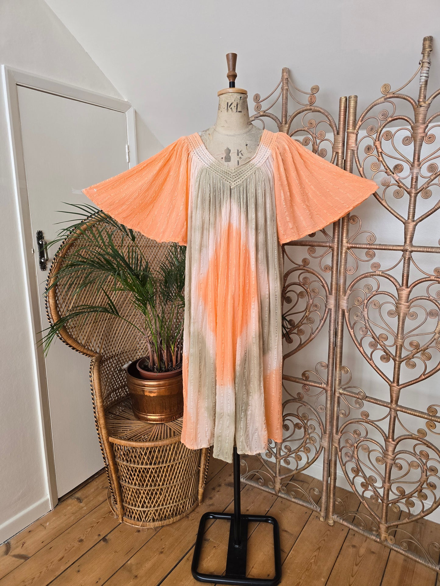 Vintage greek smock dress