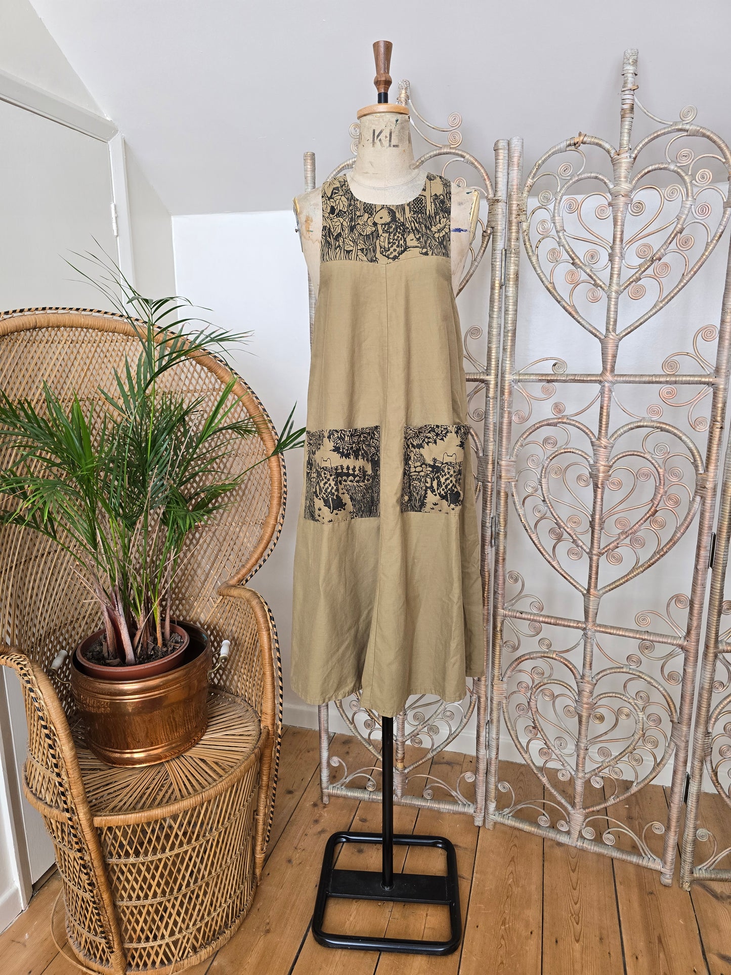 Vintage pinafore dress