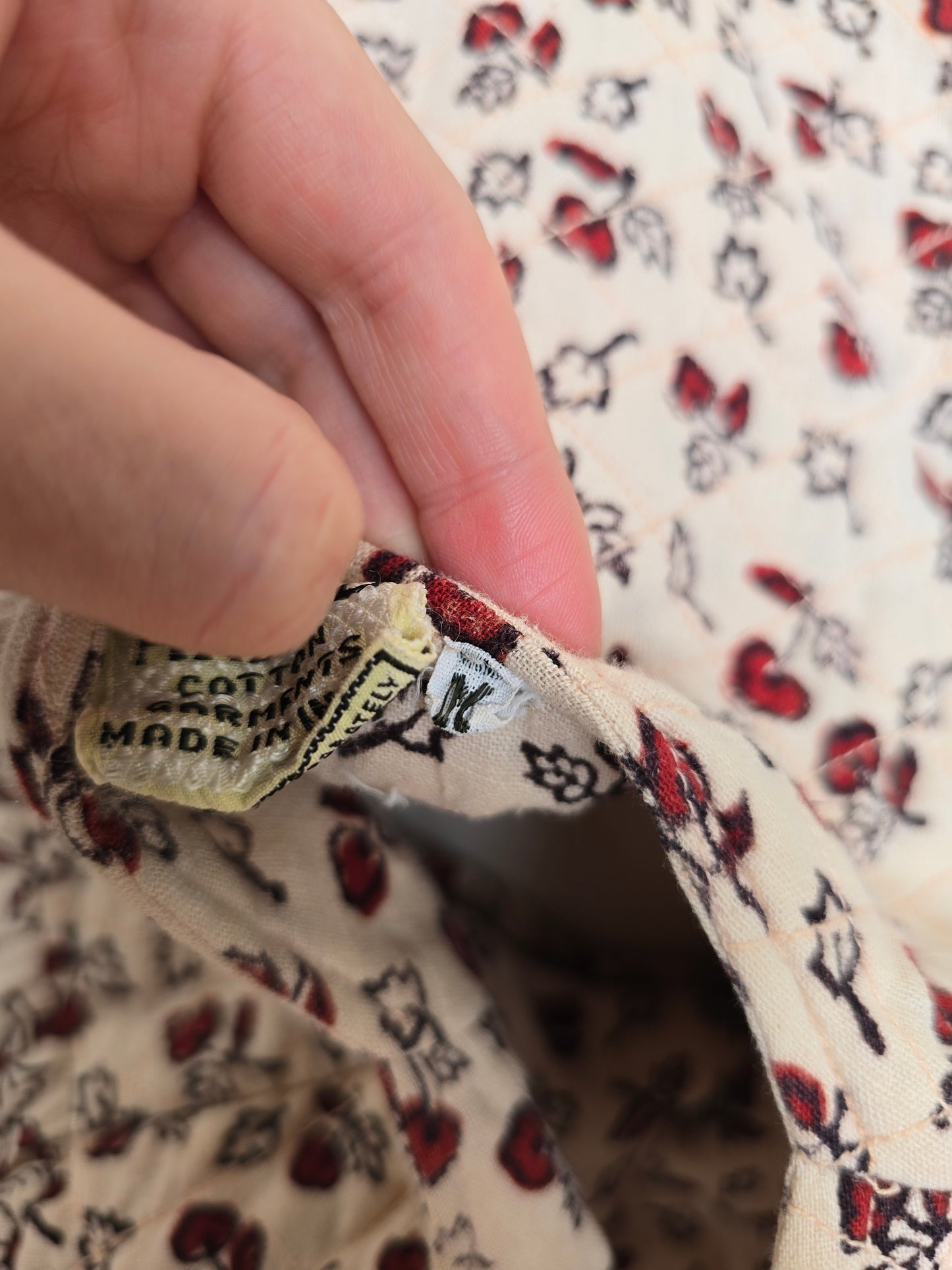 Vintage Anmol indian print 70s maxi dress
