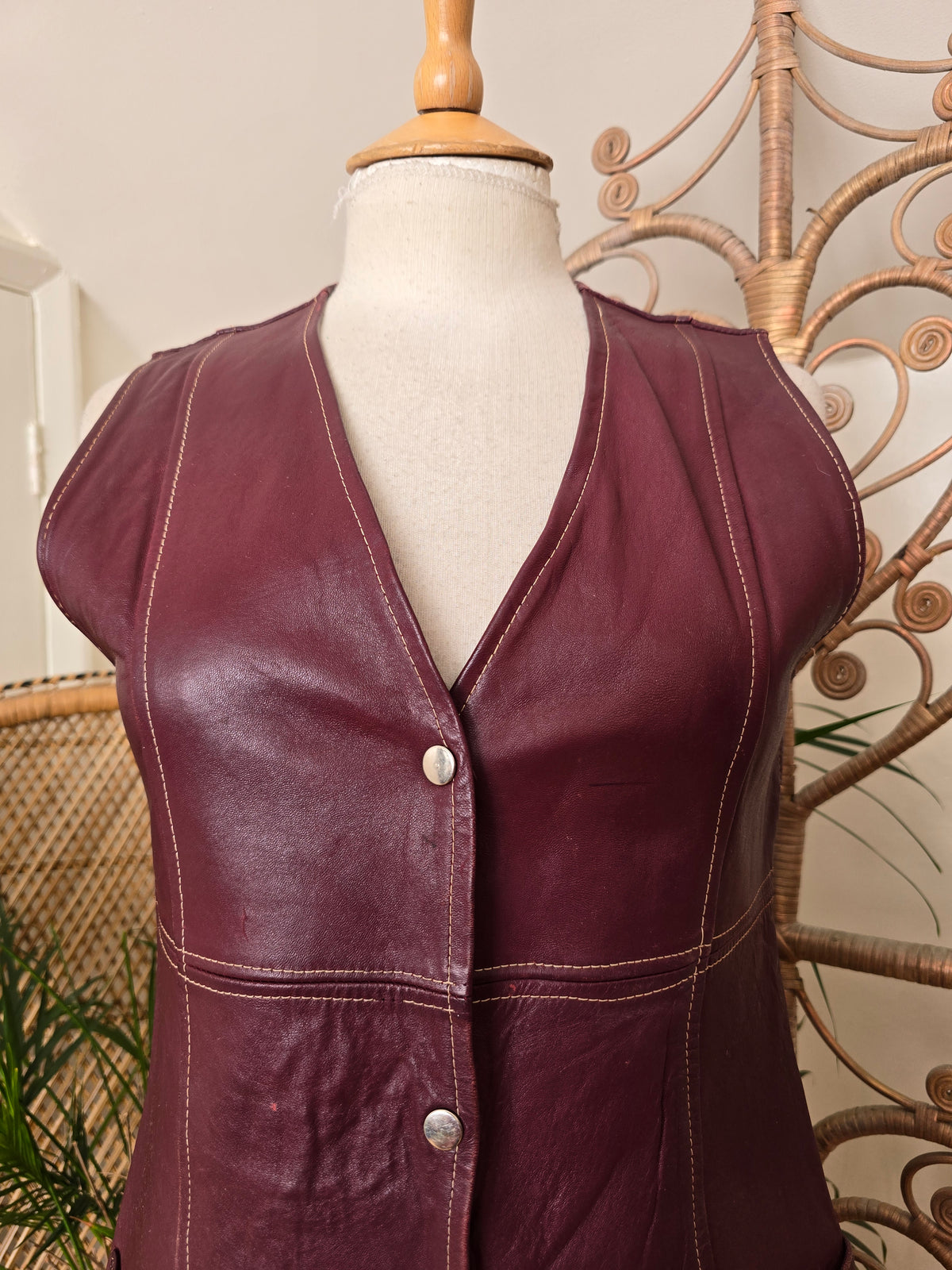 Vintage leather dress