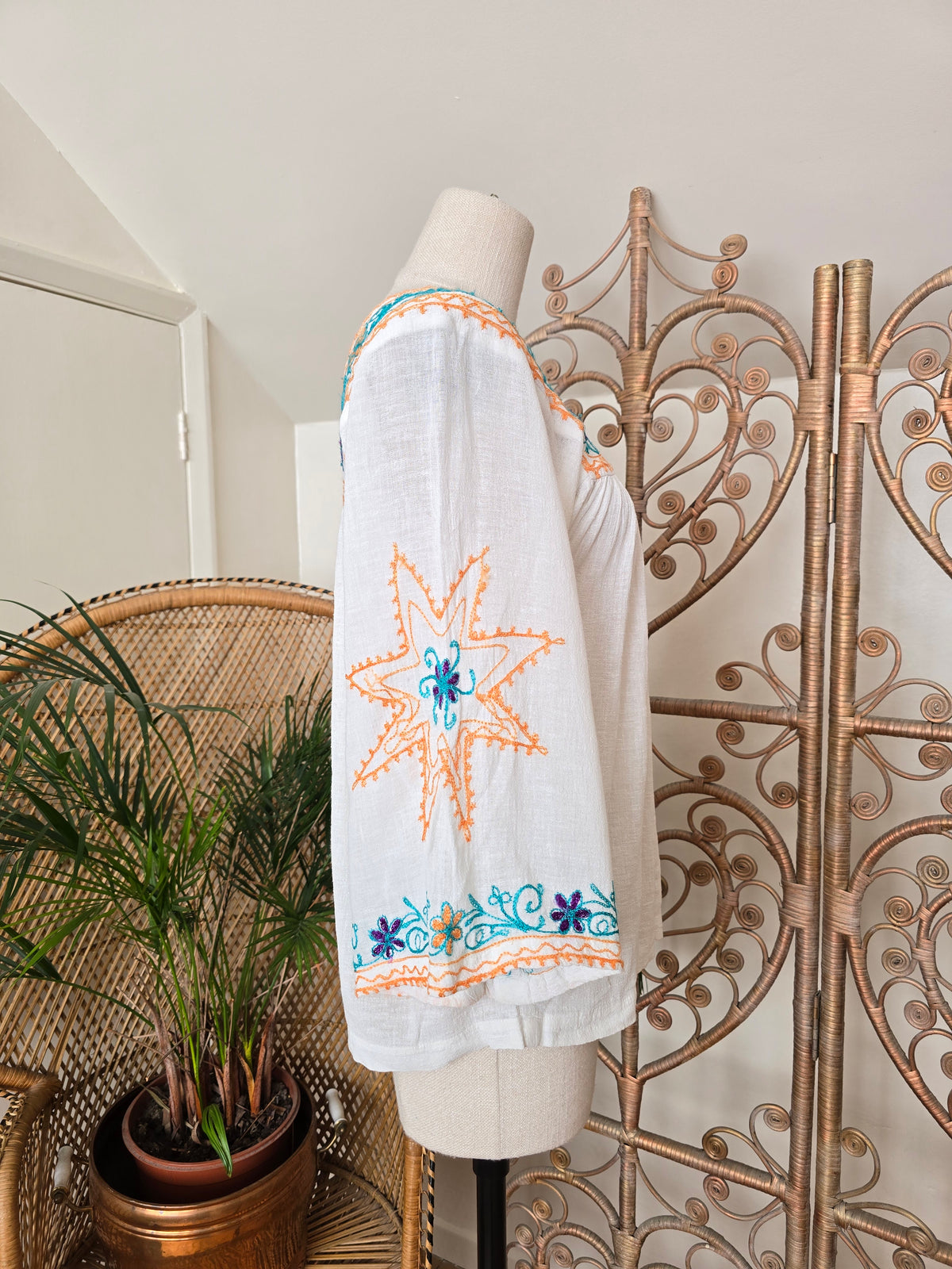 Vintage cheesecloth cotton blouse