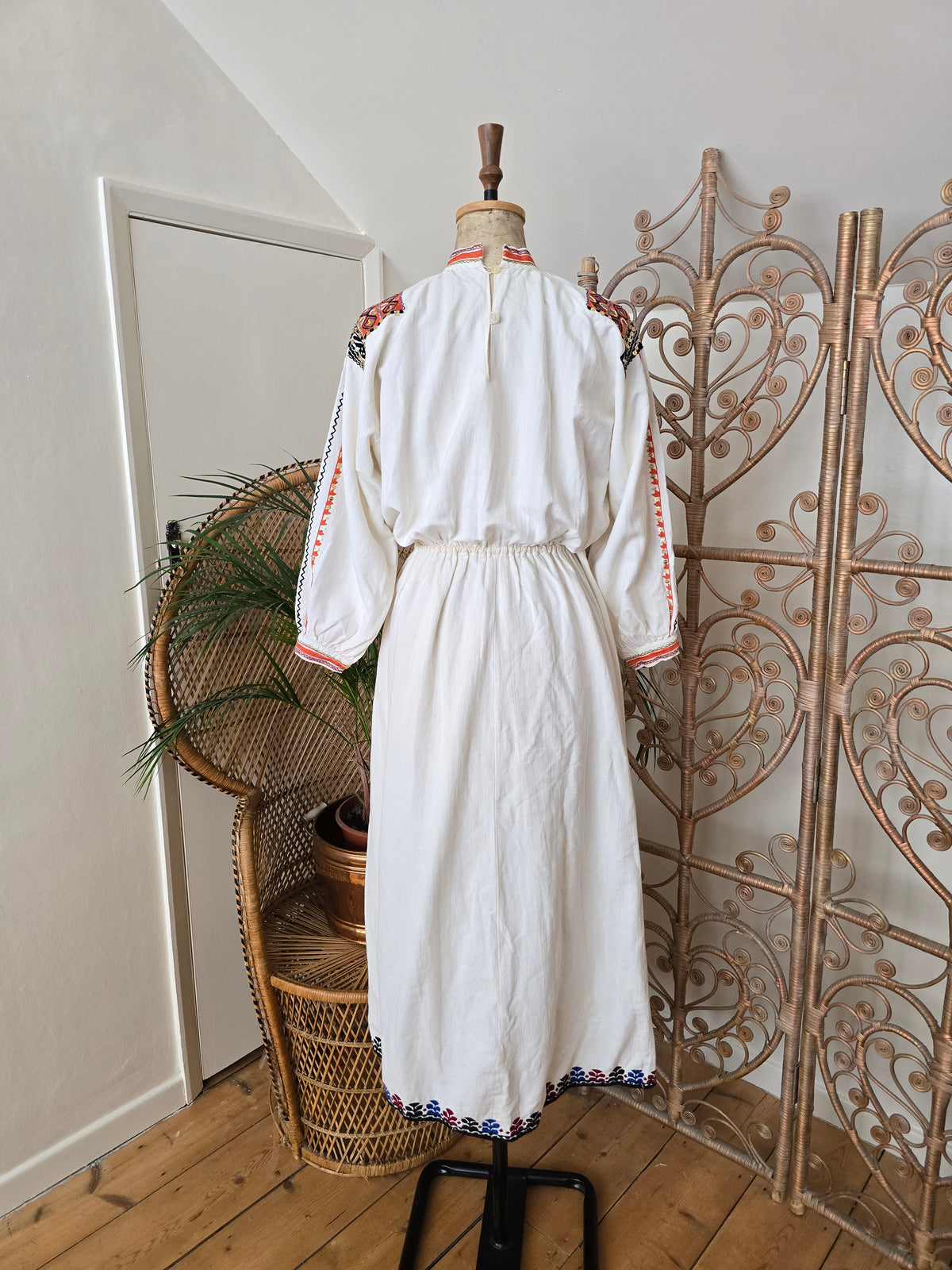 Vintage Romanian cotton dress