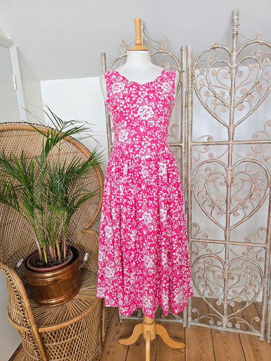 Vintage Laura Ashley bow back dress
