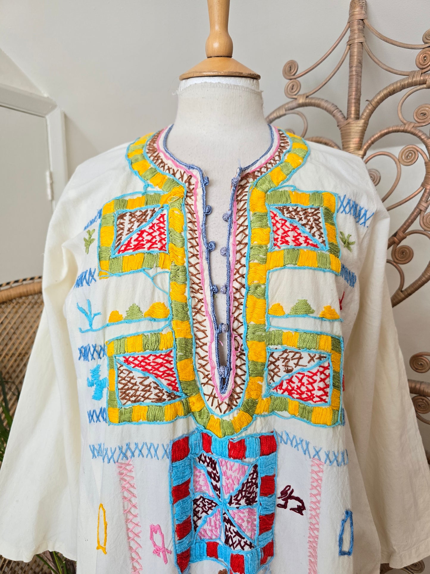 Vintage Egyptian kaftan dress